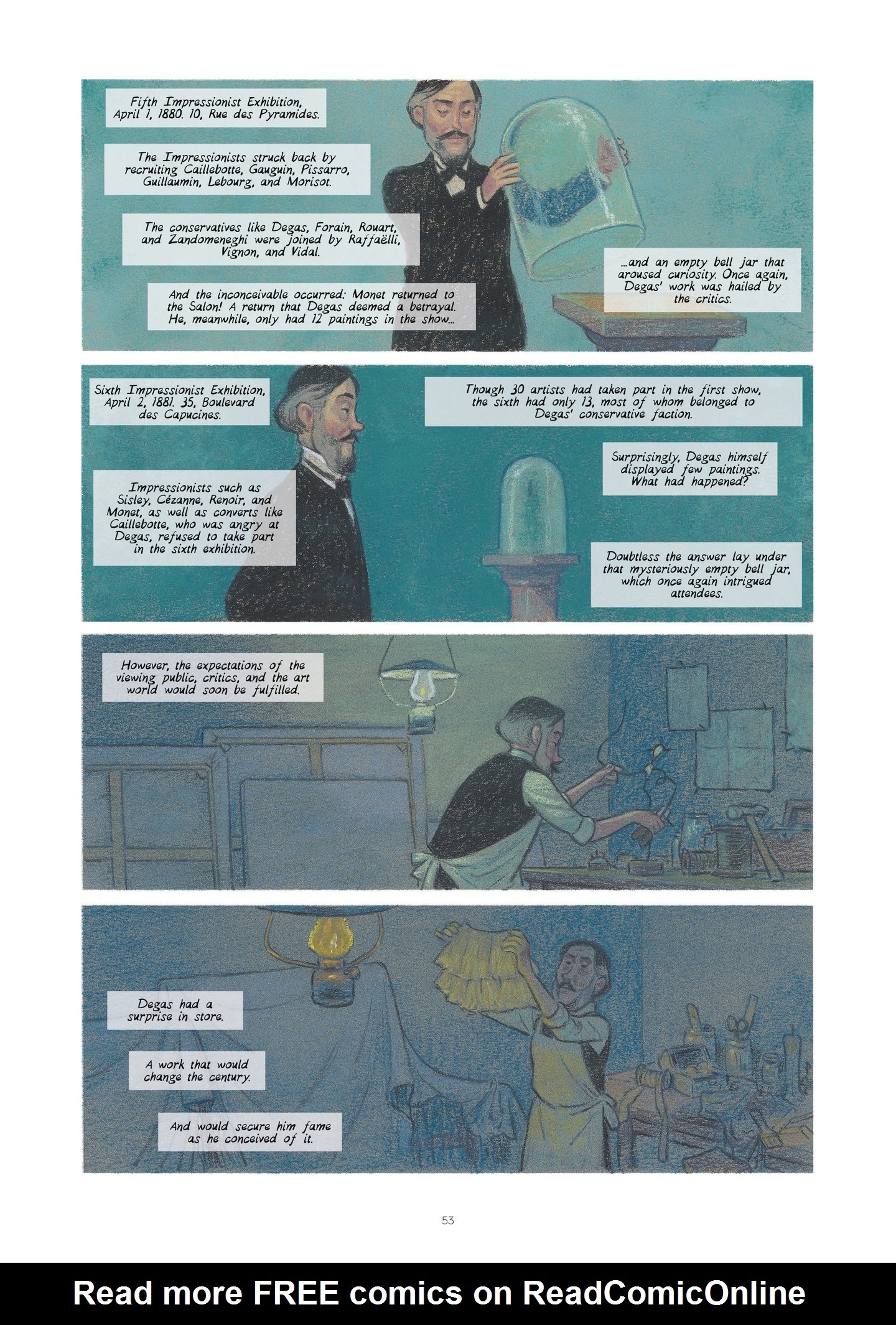 Read online Degas and Cassatt: The Dance of Solitude comic -  Issue # TPB - 52