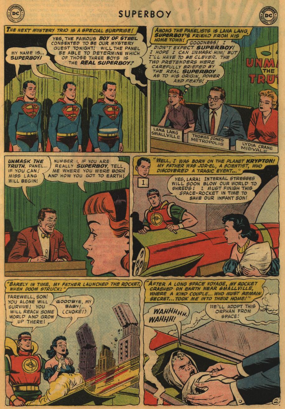 Read online Superboy (1949) comic -  Issue #67 - 3