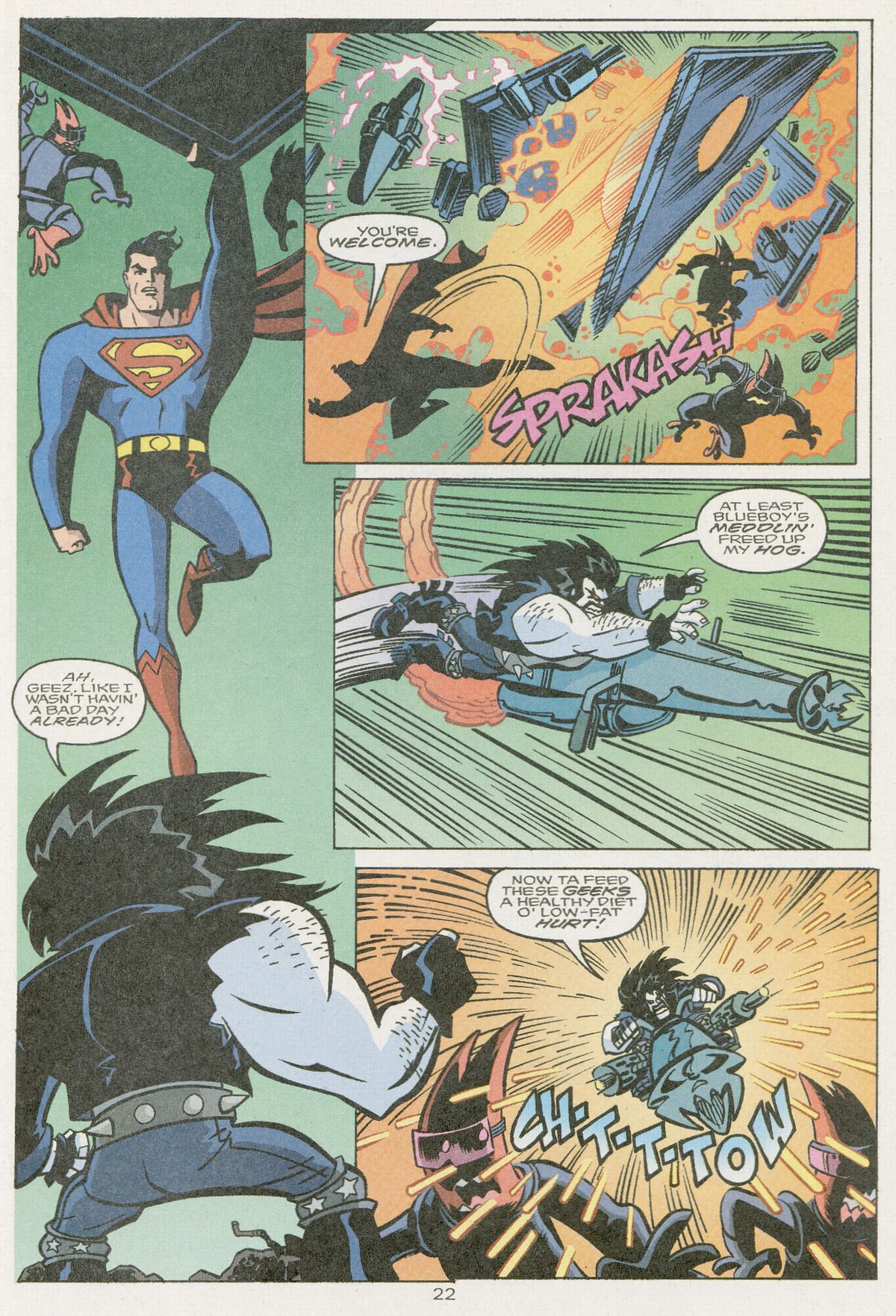 Read online Superman Adventures comic -  Issue # _Special - Superman vs Lobo - 23