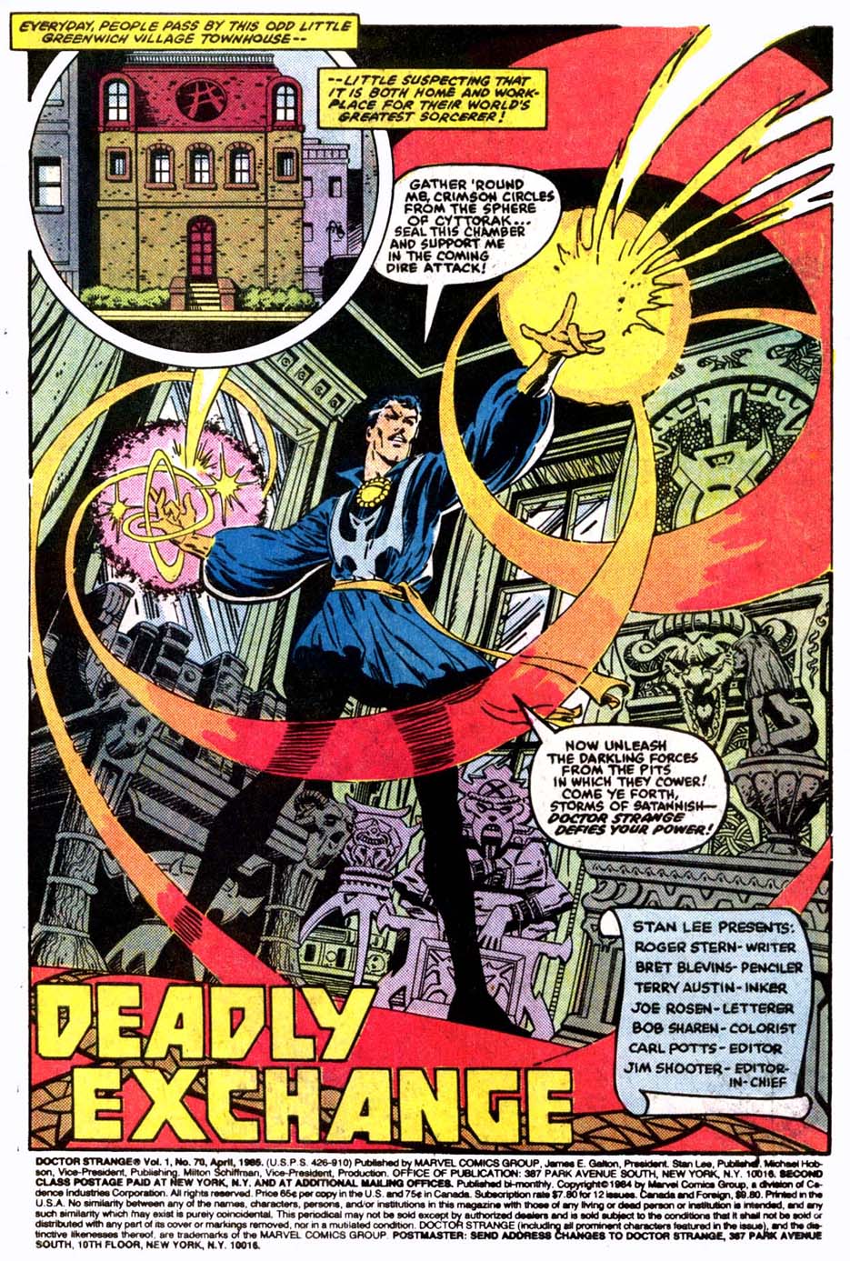 Read online Doctor Strange (1974) comic -  Issue #70 - 2