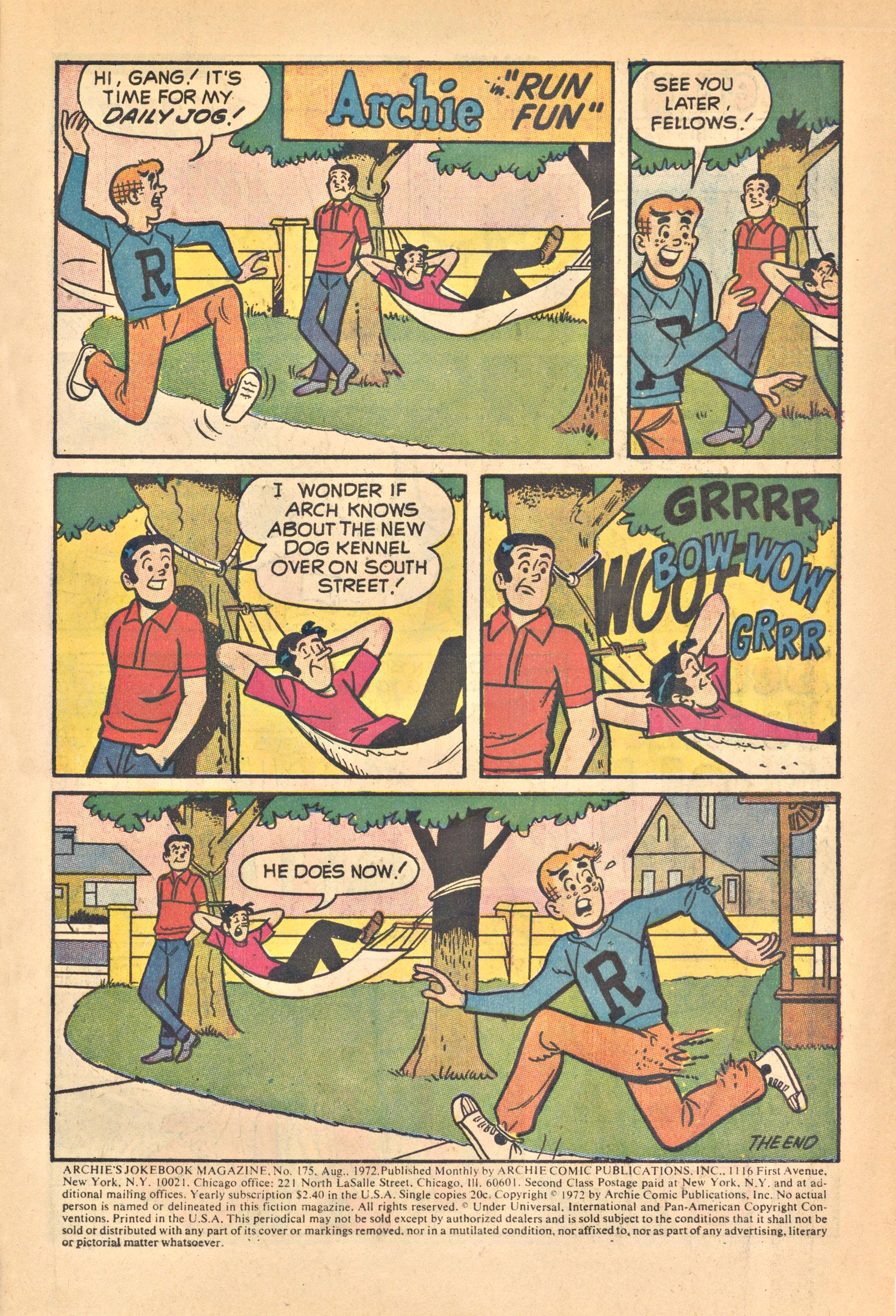 Read online Archie's Joke Book Magazine comic -  Issue #175 - 3
