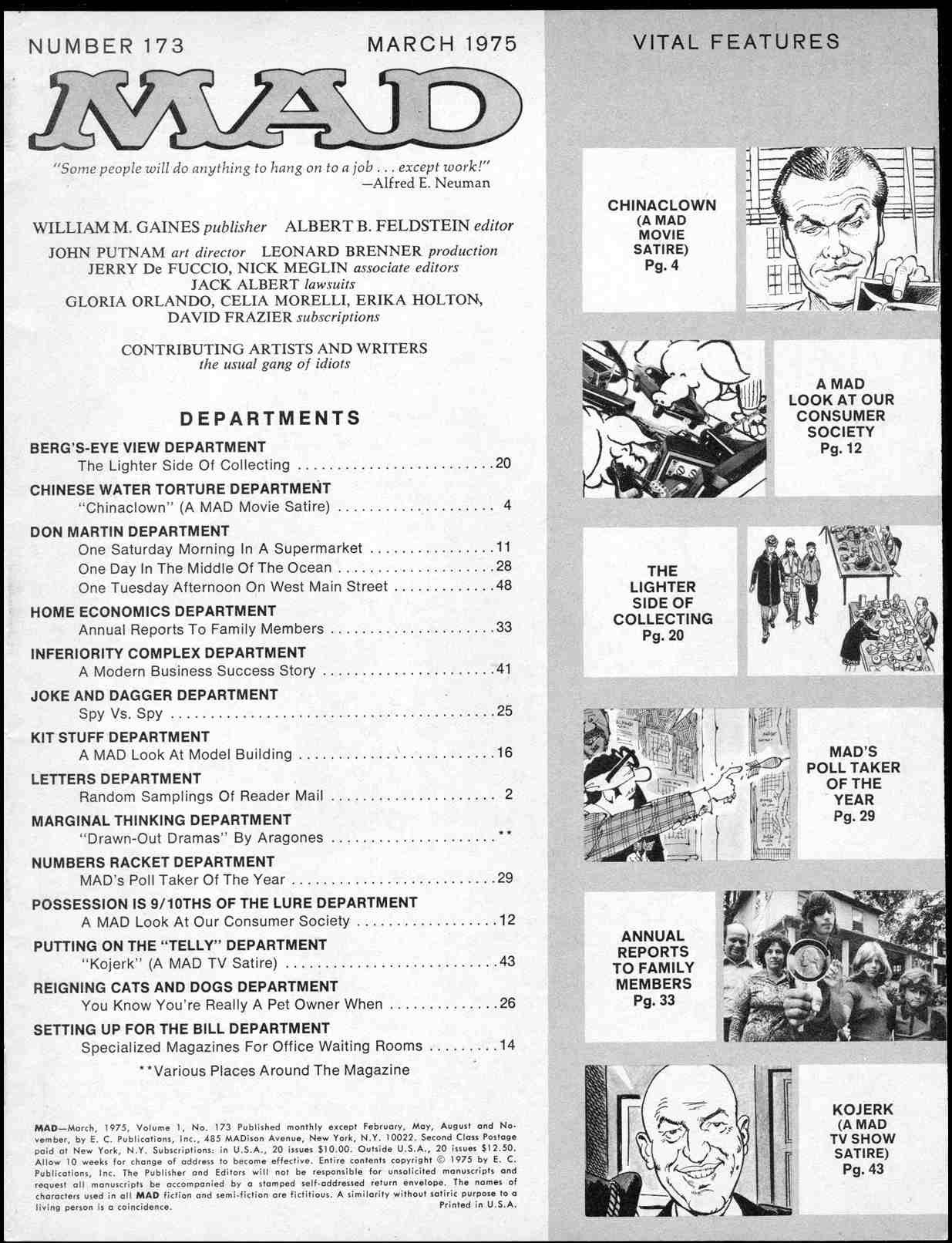 Read online MAD comic -  Issue #173 - 3