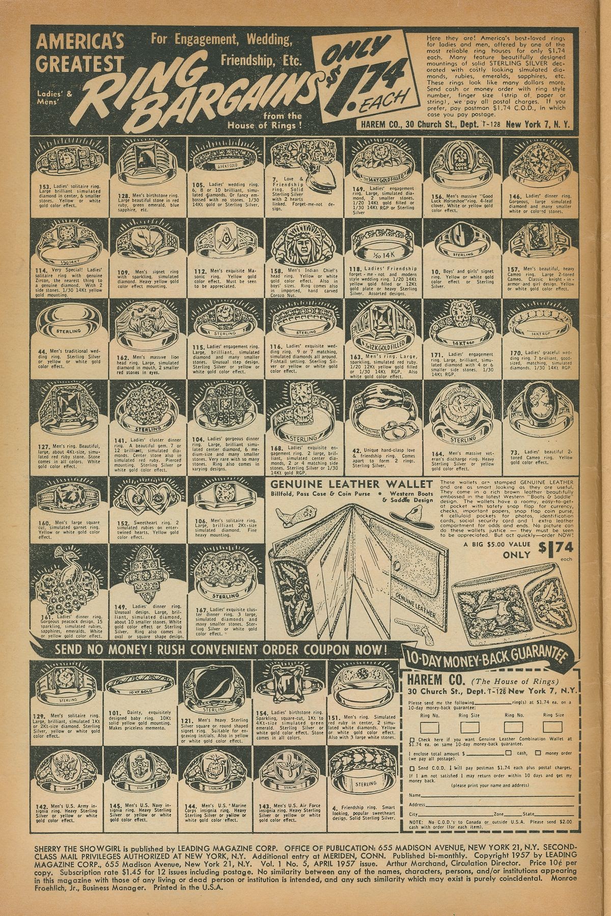 Read online Sherry the Showgirl (1957) comic -  Issue #5 - 2
