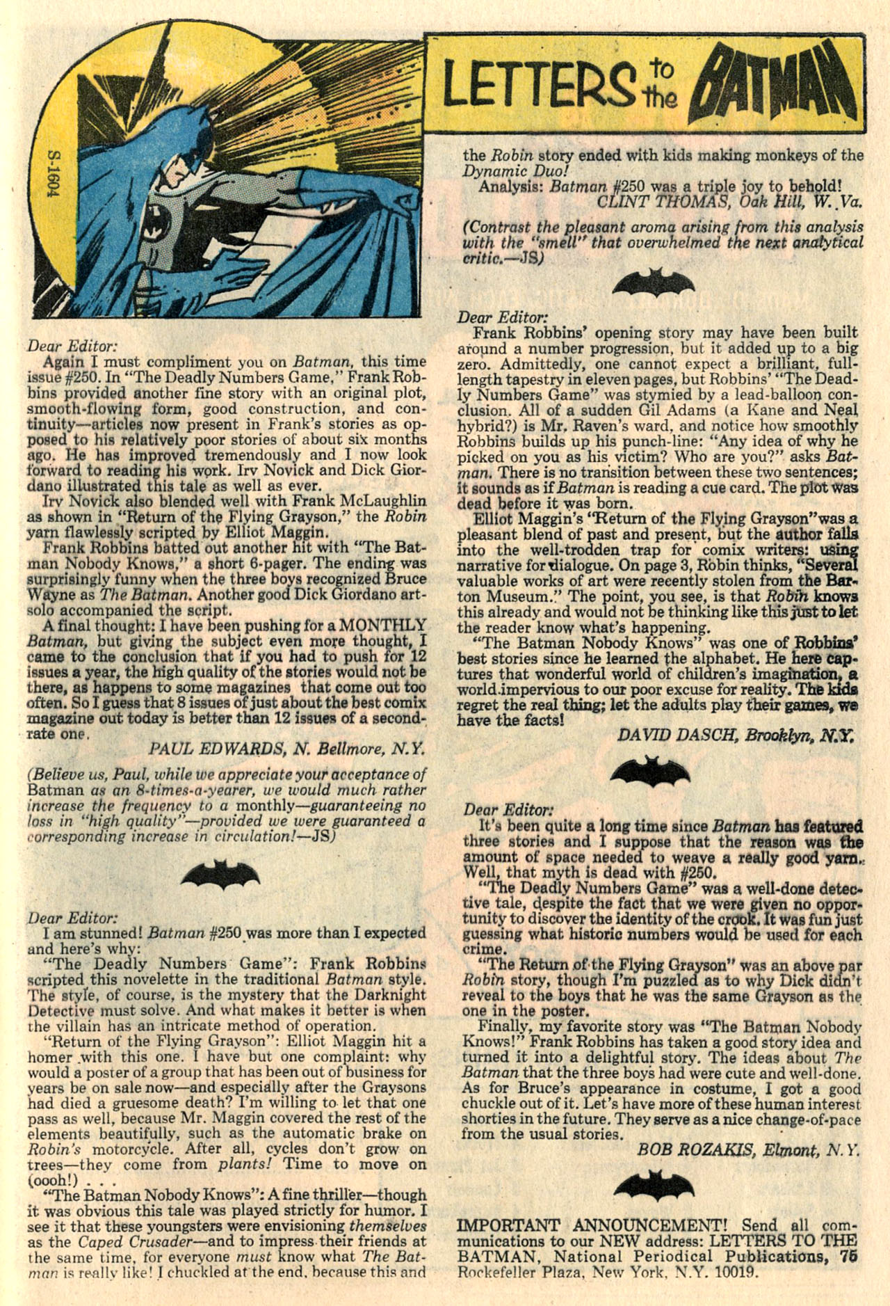 Read online Batman (1940) comic -  Issue #253 - 32