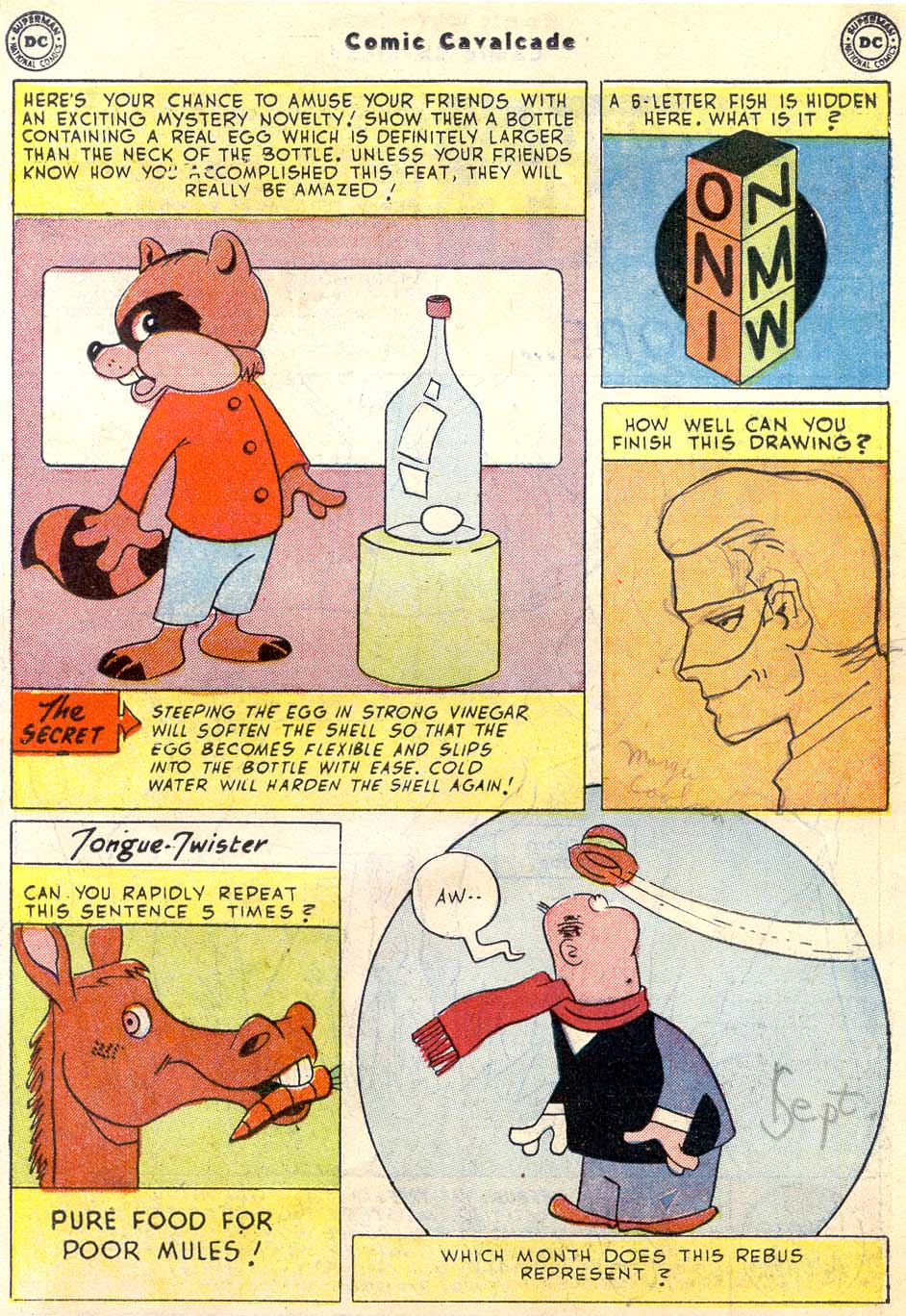 Read online Comic Cavalcade comic -  Issue #54 - 45