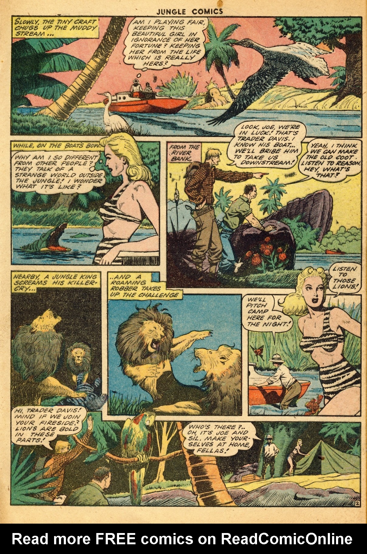 Read online Jungle Comics comic -  Issue #51 - 50