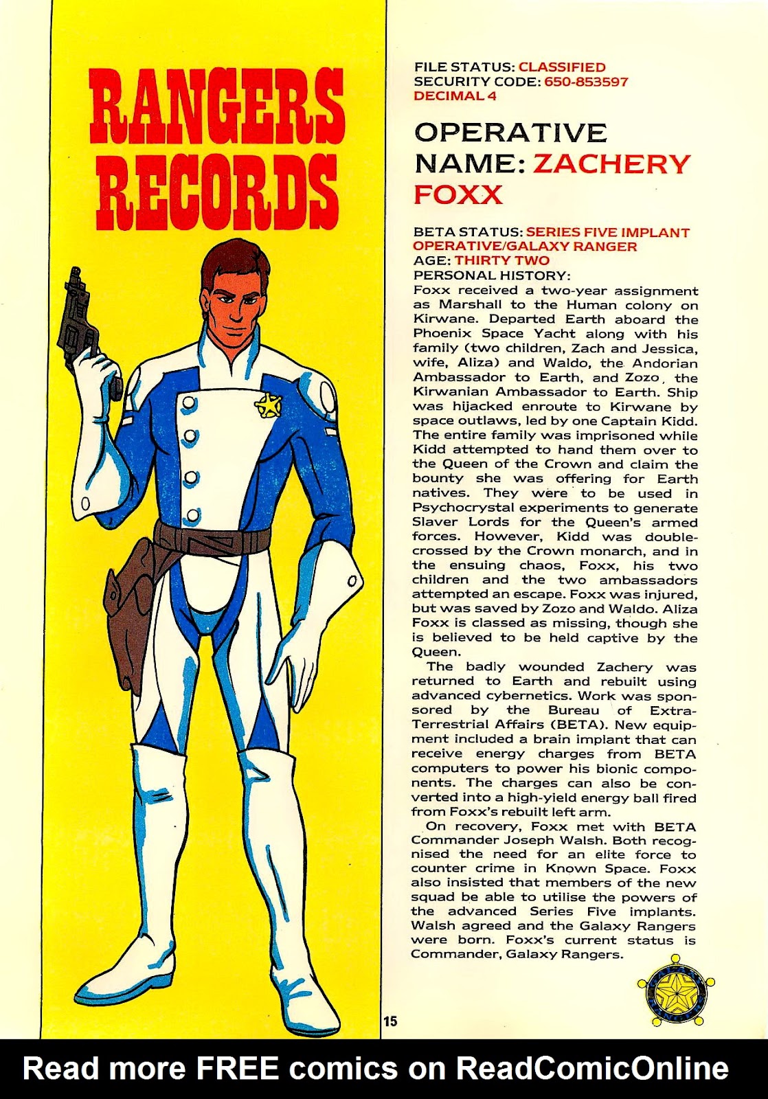 Read online Adventures of the Galaxy Rangers comic - Issue #1