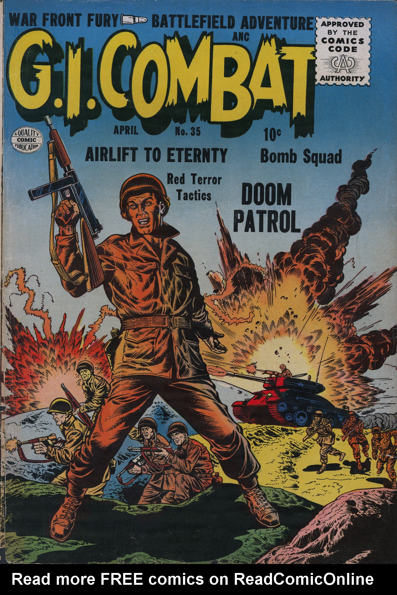 Read online G.I. Combat (1952) comic -  Issue #35 - 1