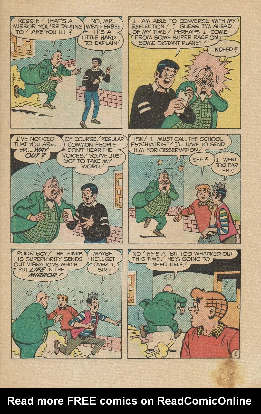 Read online Reggie and Me (1966) comic -  Issue #40 - 7