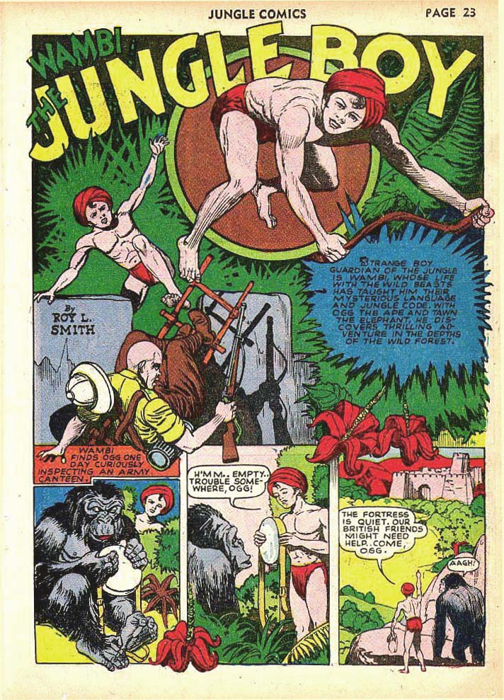 Read online Jungle Comics comic -  Issue #25 - 25