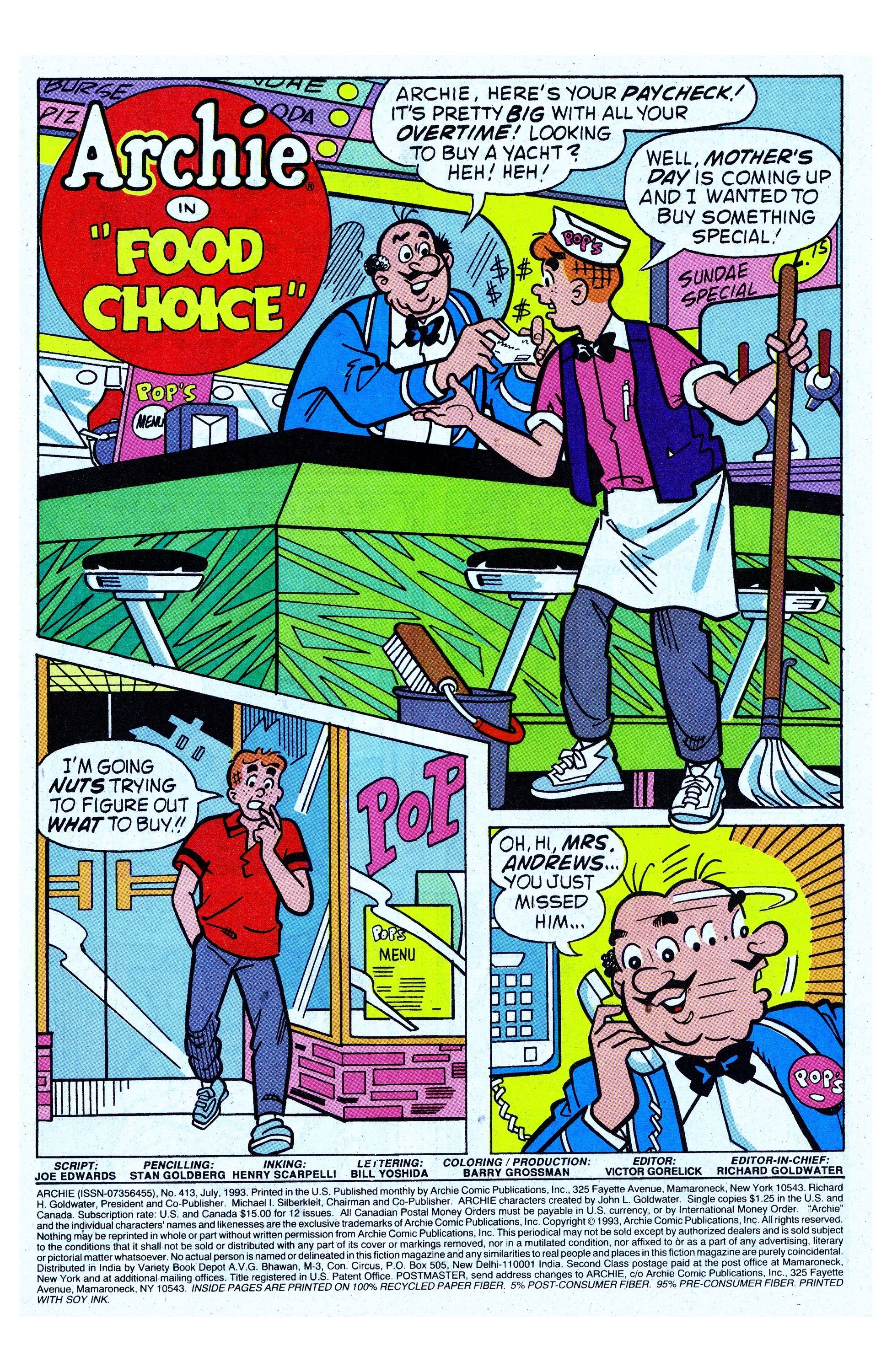 Read online Archie (1960) comic -  Issue #413 - 3