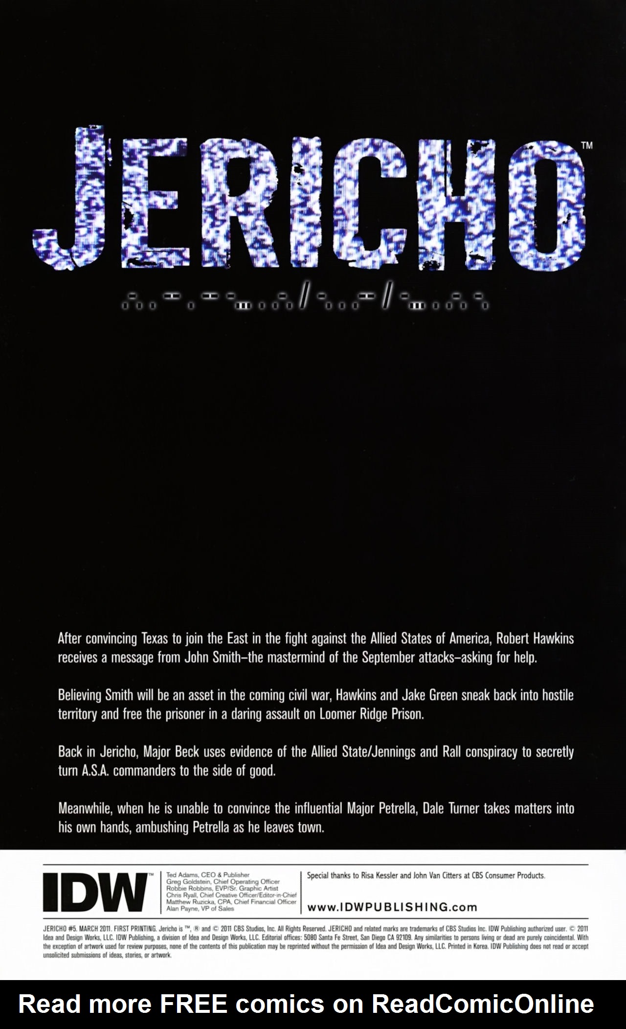 Read online Jericho comic -  Issue #5 - 3