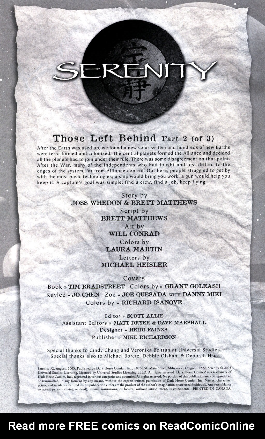 Read online Serenity comic -  Issue #2 - 4