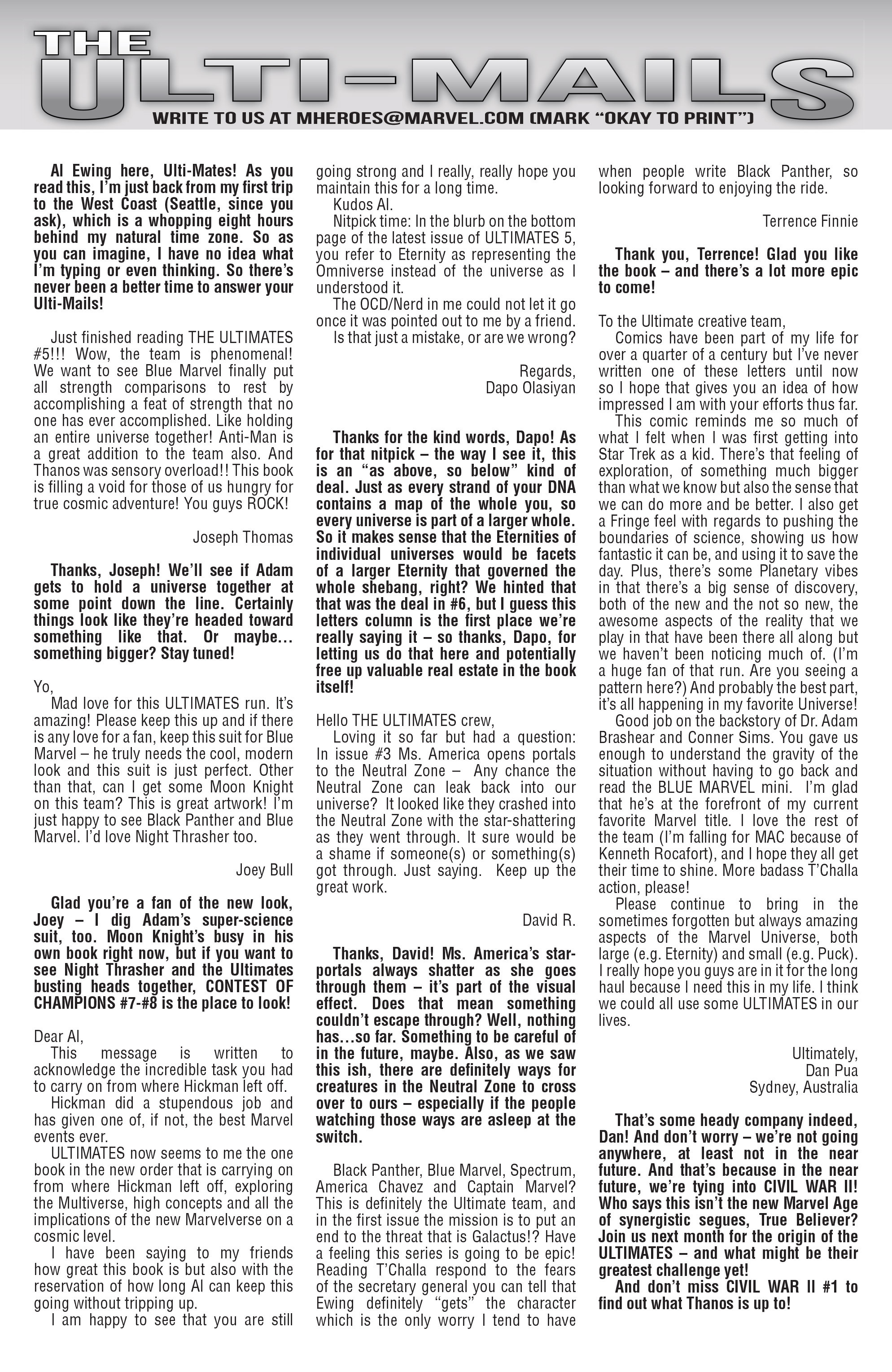 Read online The Ultimates (2016) comic -  Issue #7 - 22