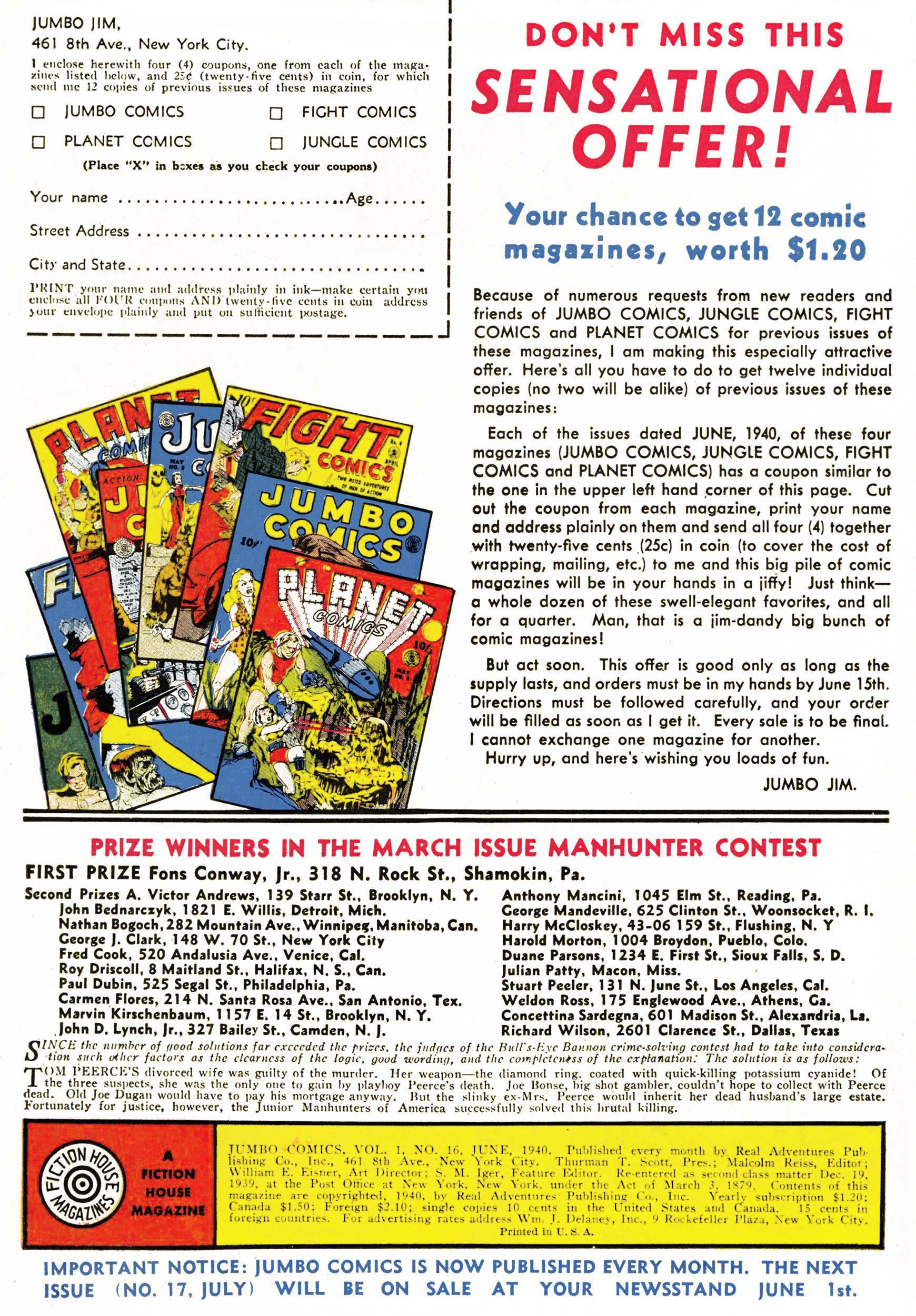 Read online Jumbo Comics comic -  Issue #16 - 2