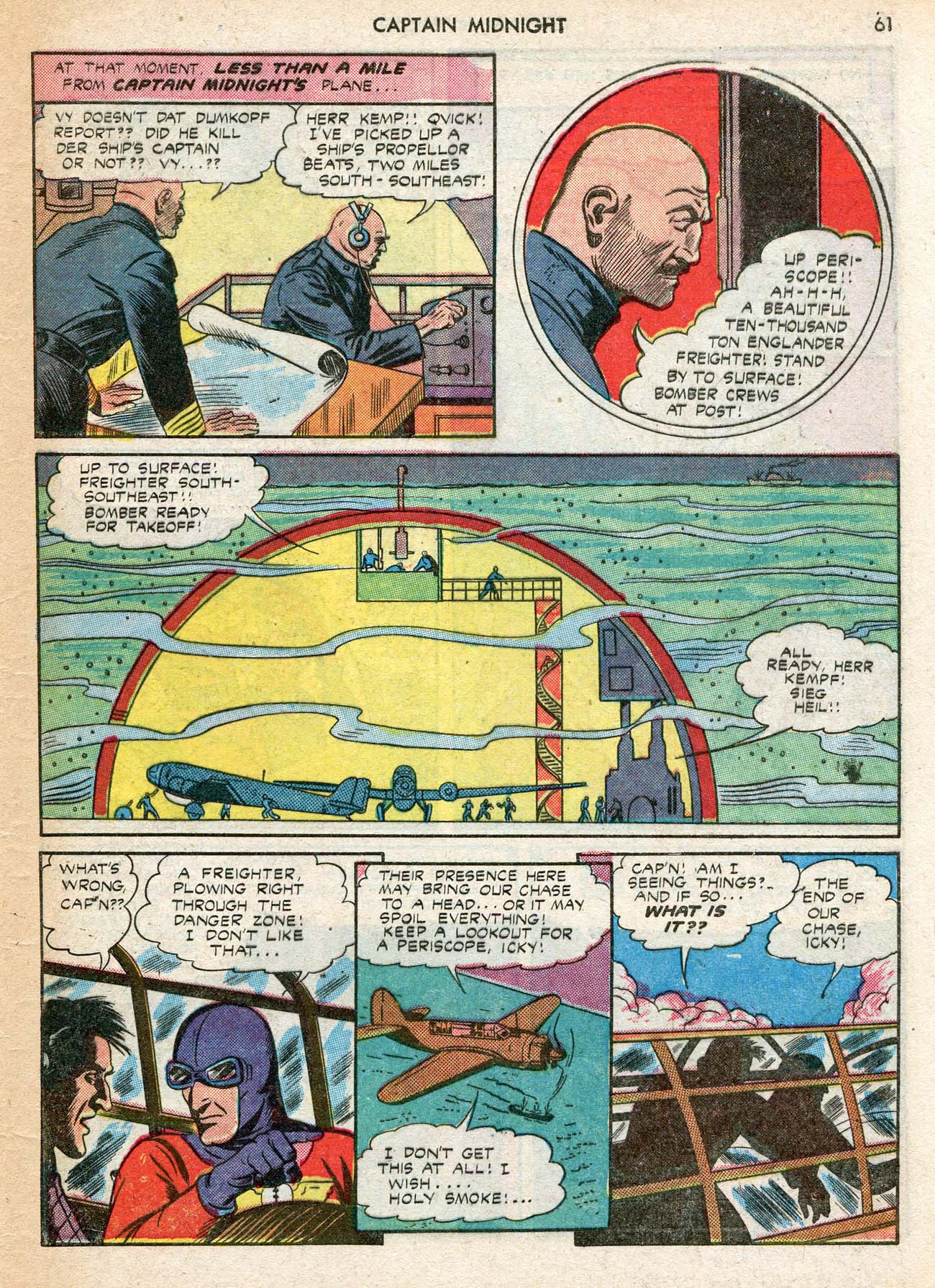 Read online Captain Midnight (1942) comic -  Issue #12 - 61