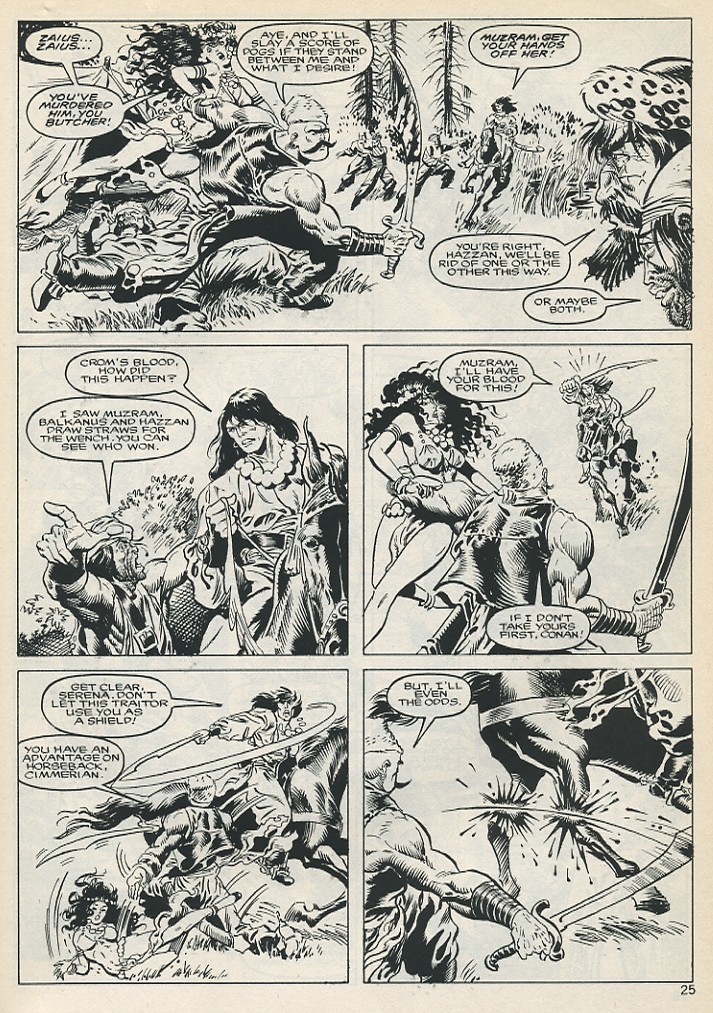Read online The Savage Sword Of Conan comic -  Issue #131 - 25