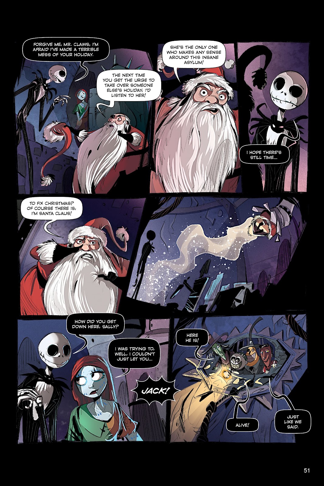 Disney The Nightmare Before Christmas: The Story of the Movie in Comics issue Full - Page 50