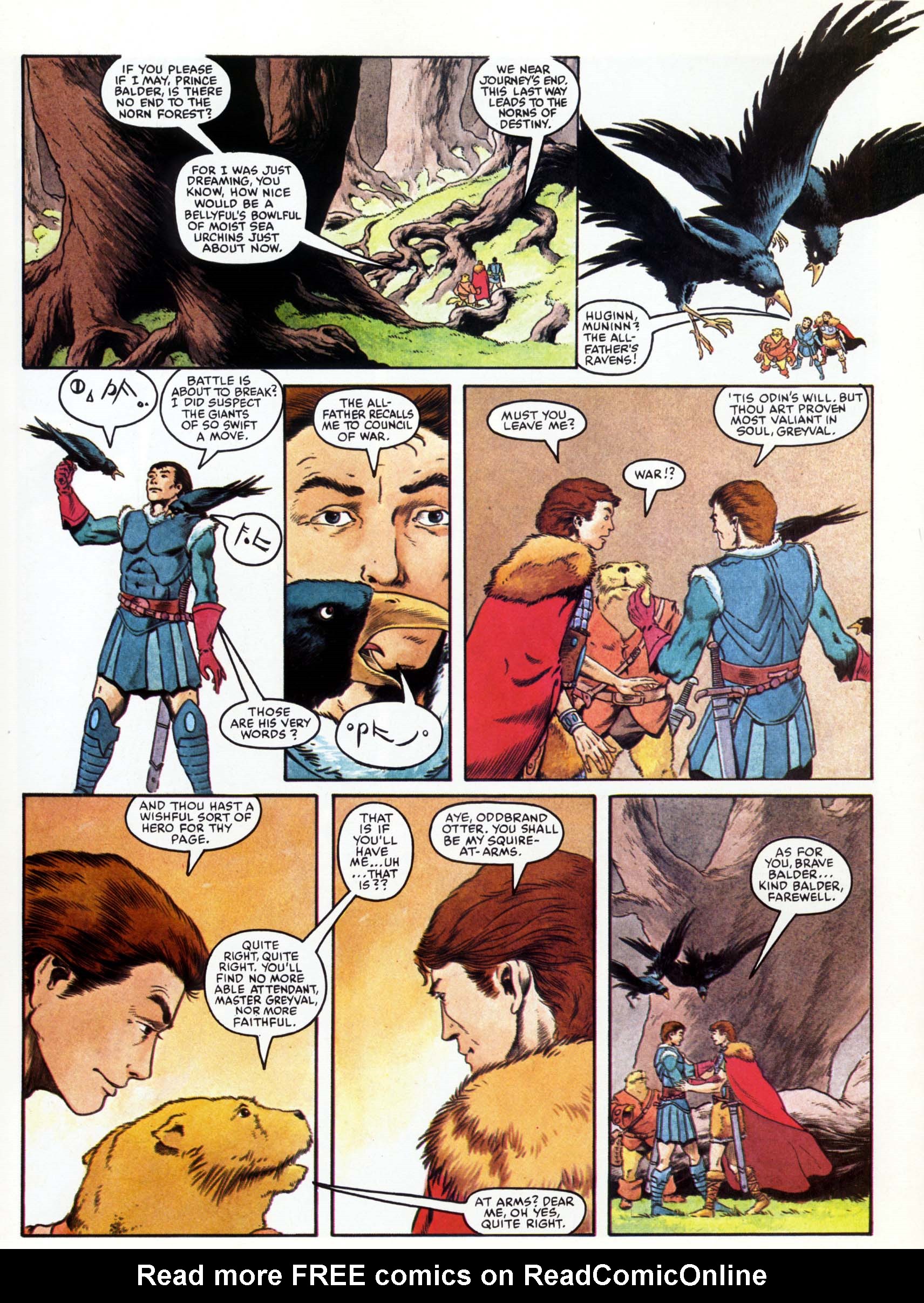 Read online Marvel Graphic Novel comic -  Issue #15 - The Raven Banner - 47