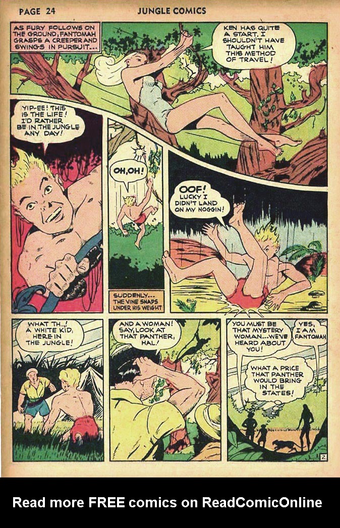 Read online Jungle Comics comic -  Issue #24 - 26