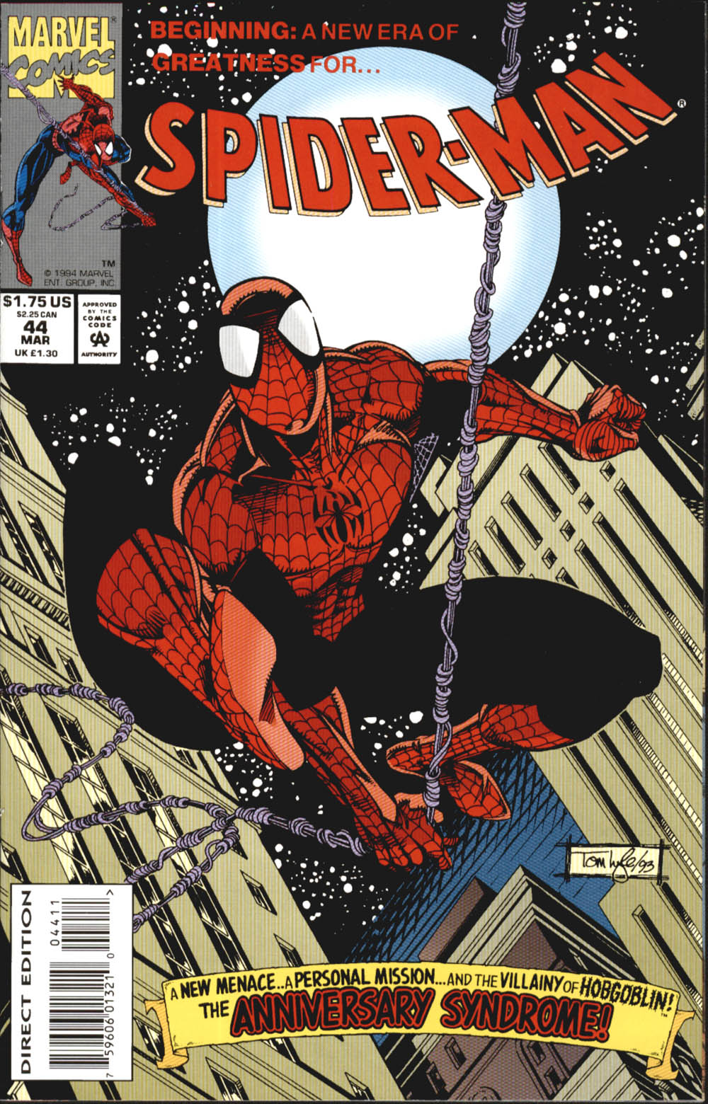 Read online Spider-Man (1990) comic -  Issue #44 - The Anniversary Syndrome - 1