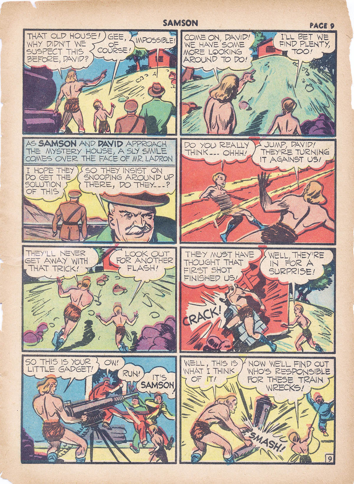 Read online Samson (1940) comic -  Issue #4 - 11