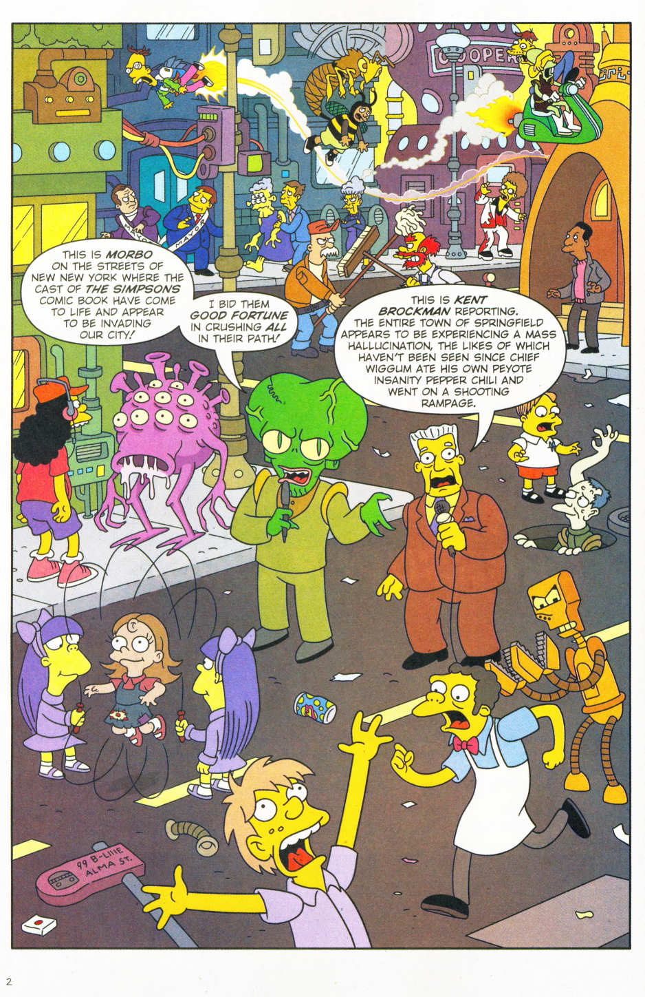 Read online The Simpsons/Futurama Crossover Crisis II comic -  Issue #1 - 3