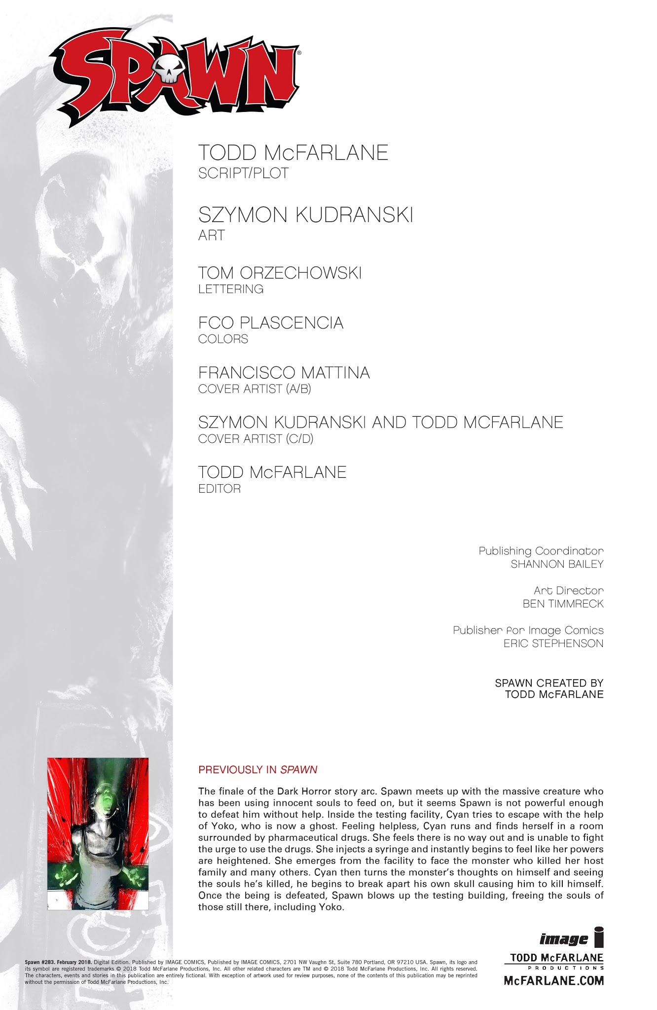 Read online Spawn comic -  Issue #283 - 2