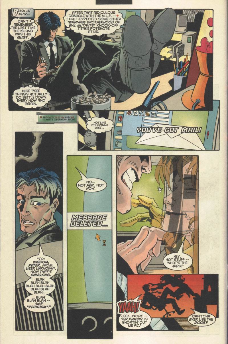Read online Excalibur (1988) comic -  Issue #108 - 12