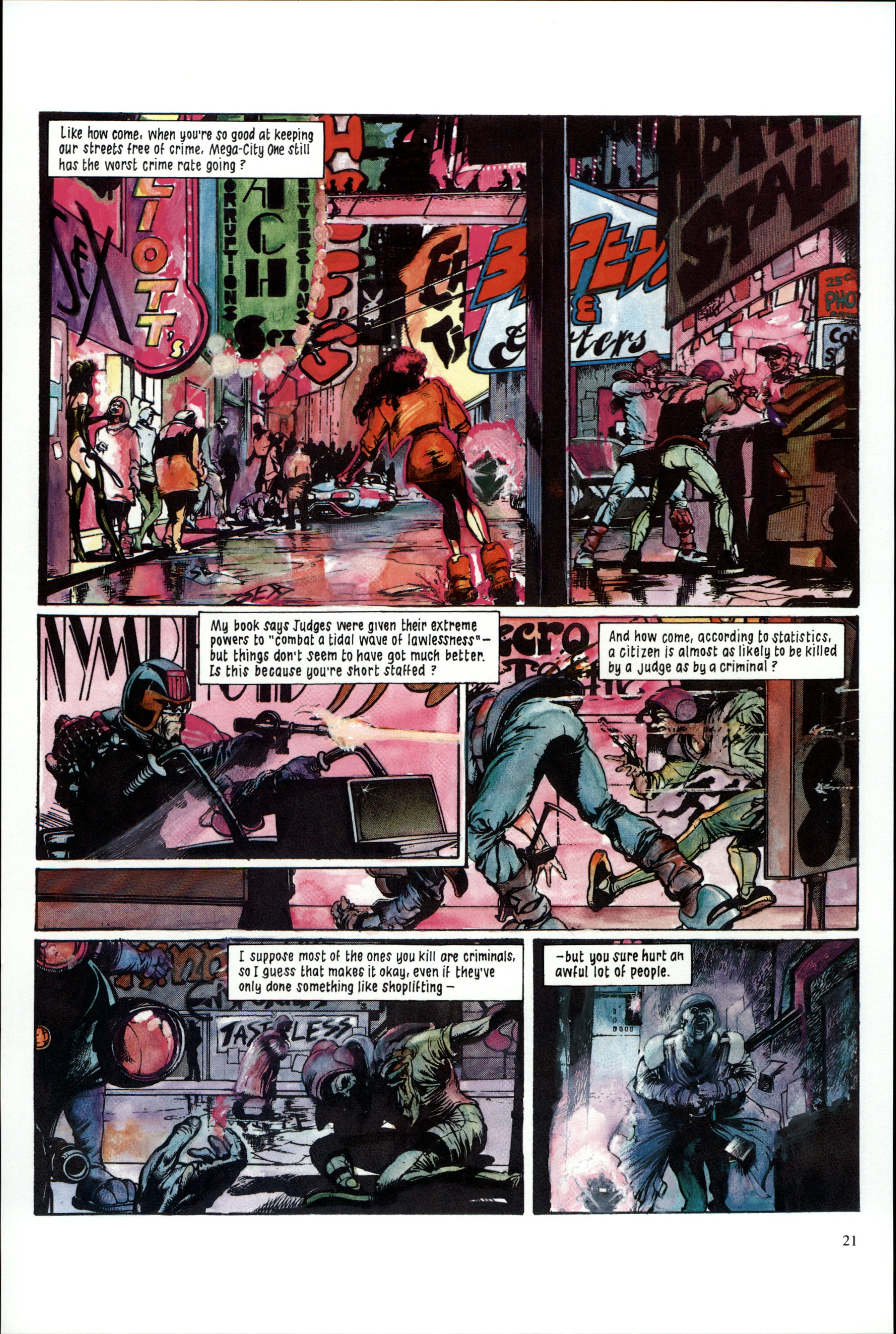 Read online Dredd Rules! comic -  Issue #12 - 23
