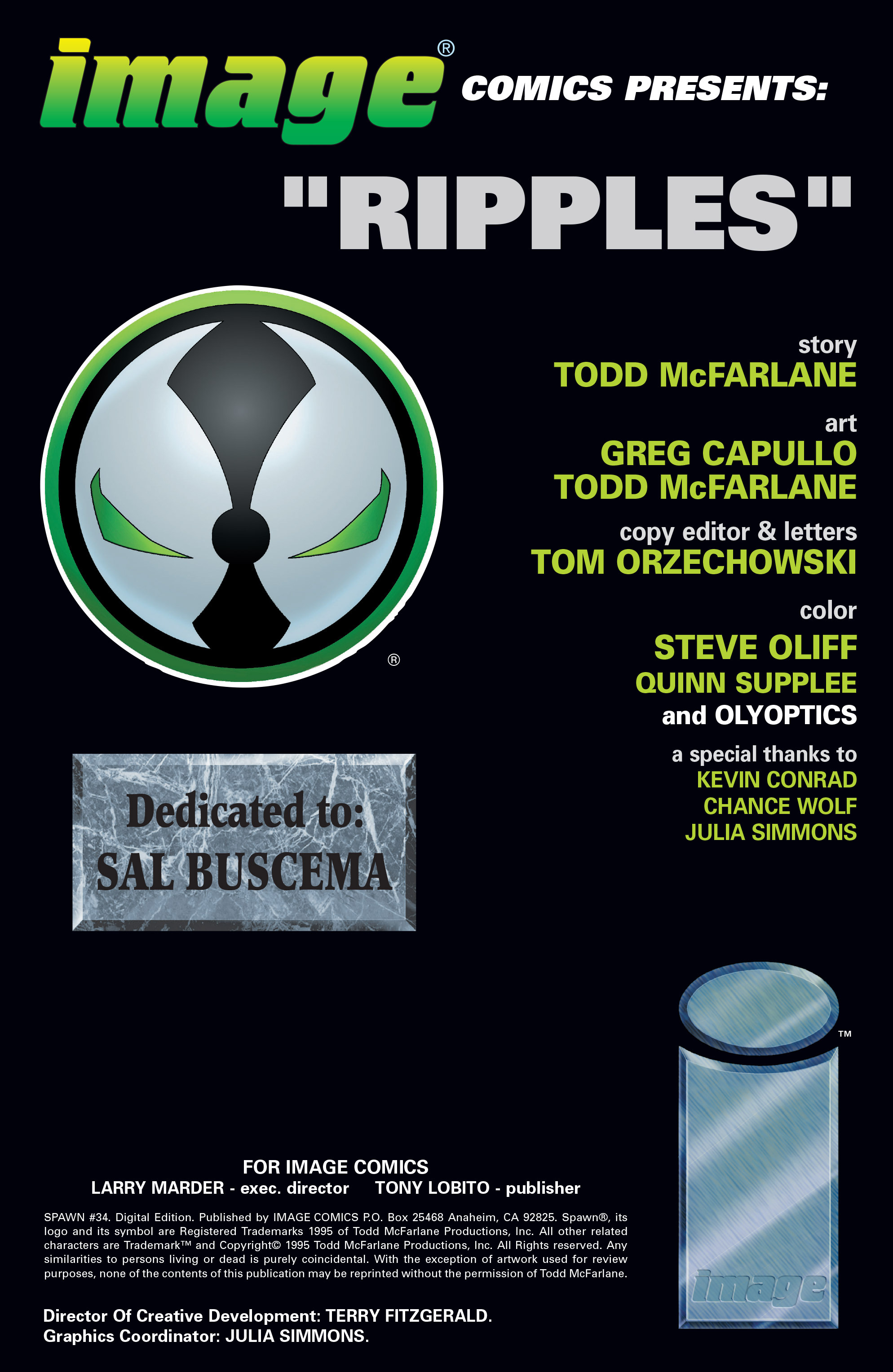 Read online Spawn comic -  Issue #34 - 2