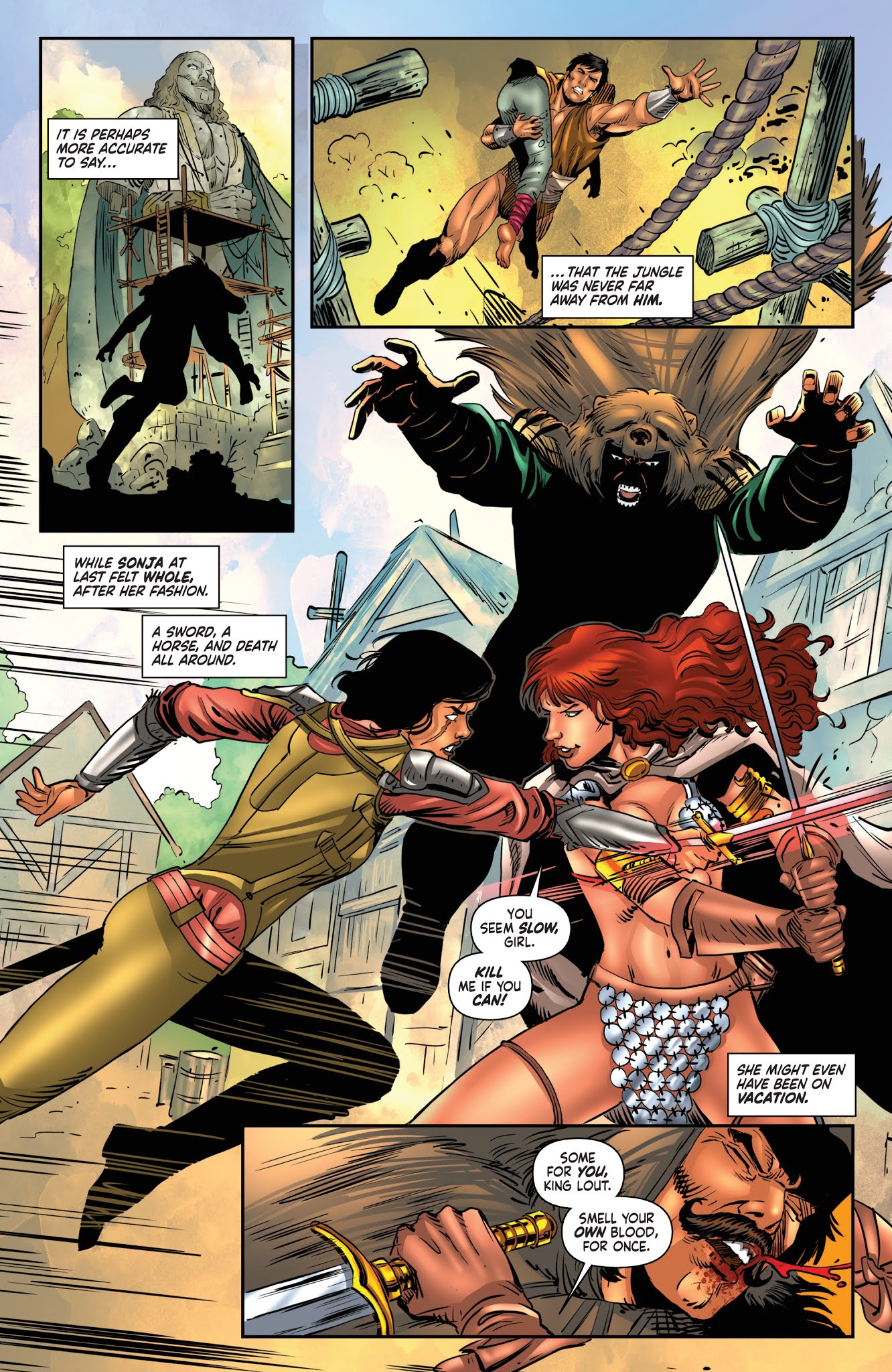 Read online Red Sonja/Tarzan comic -  Issue #4 - 25
