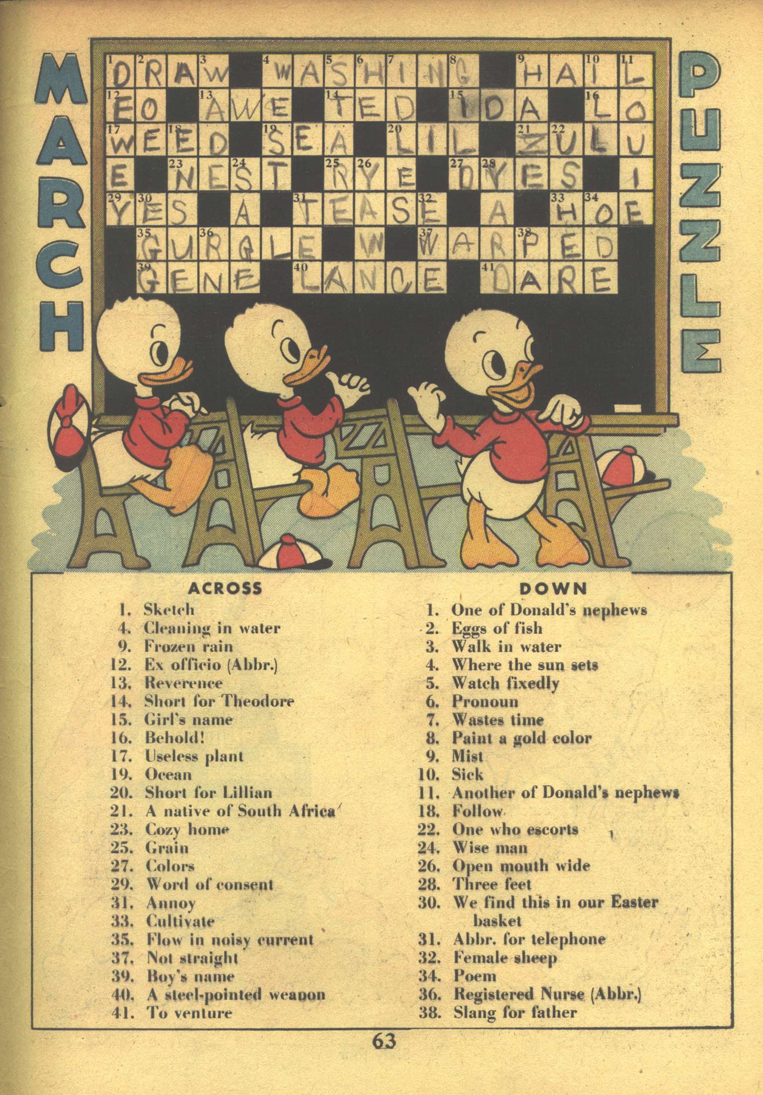 Read online Walt Disney's Comics and Stories comic -  Issue #30 - 65