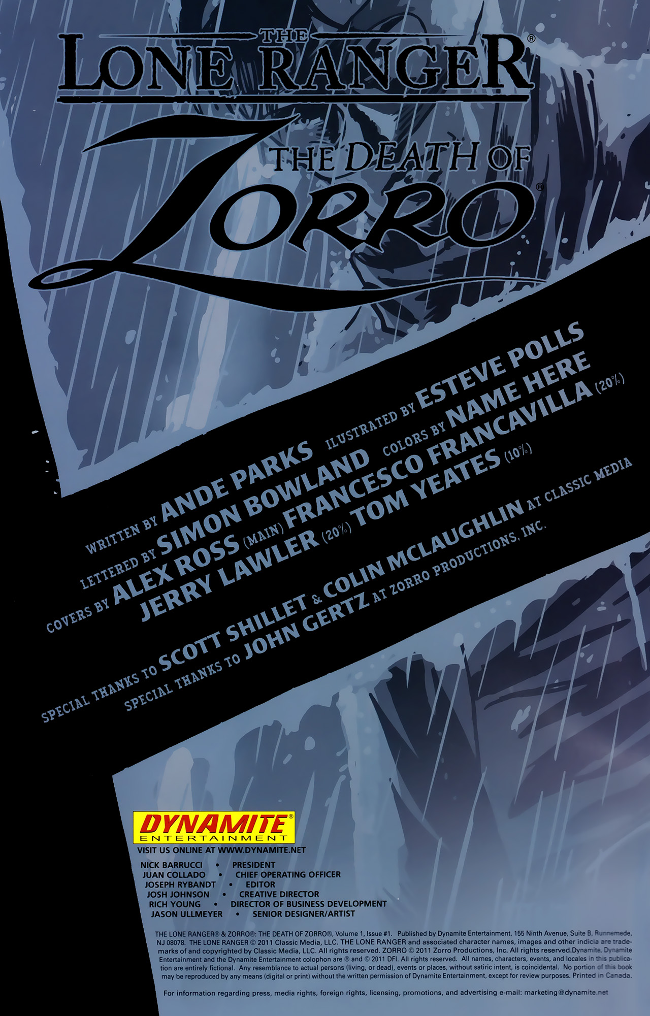 Read online The Lone Ranger & Zorro: The Death of Zorro comic -  Issue #1 - 4