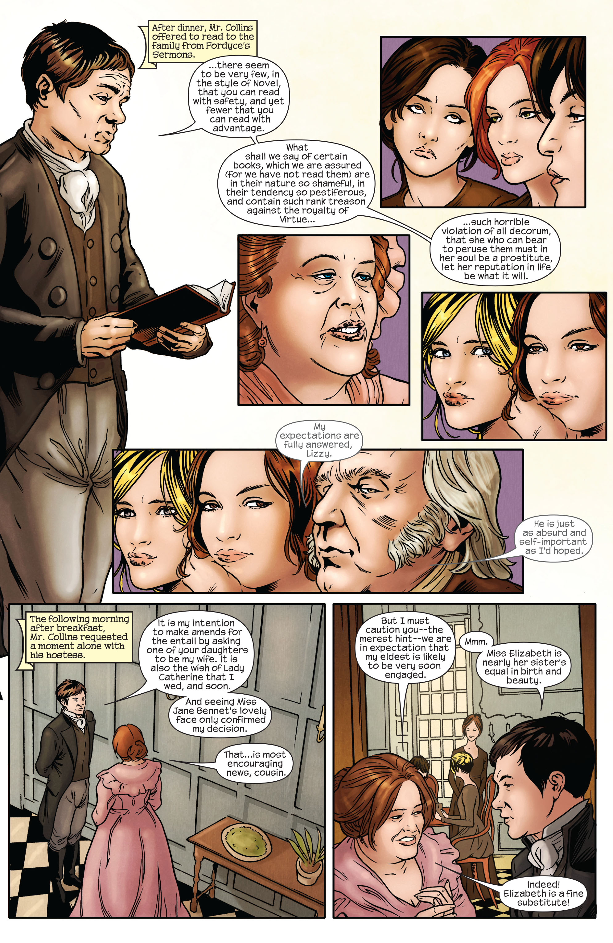 Read online Pride & Prejudice (2009) comic -  Issue #2 - 6