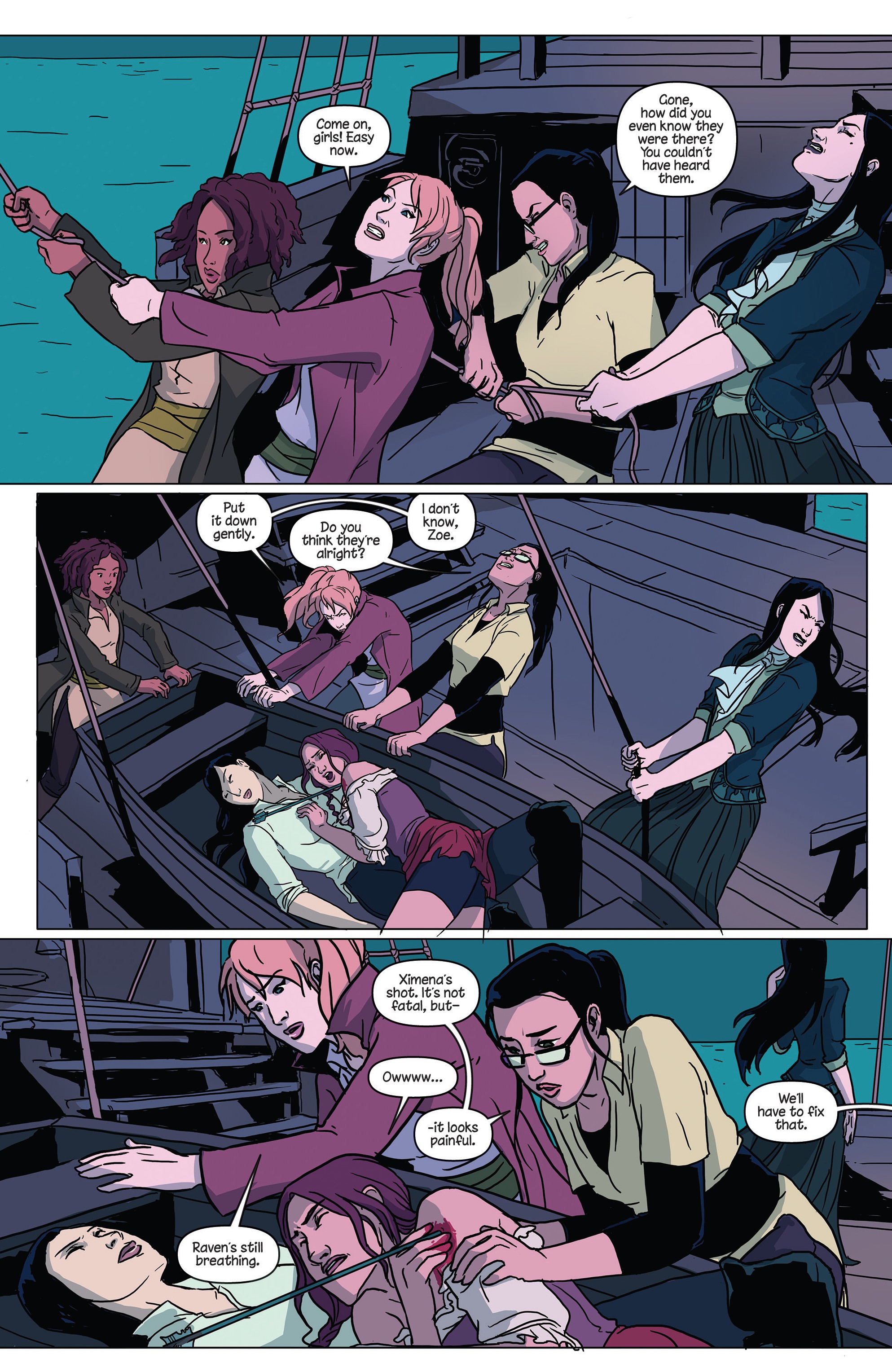 Read online Princeless Raven Year Two: Love and Revenge comic -  Issue # _TPB Two Ships In the Night - 54