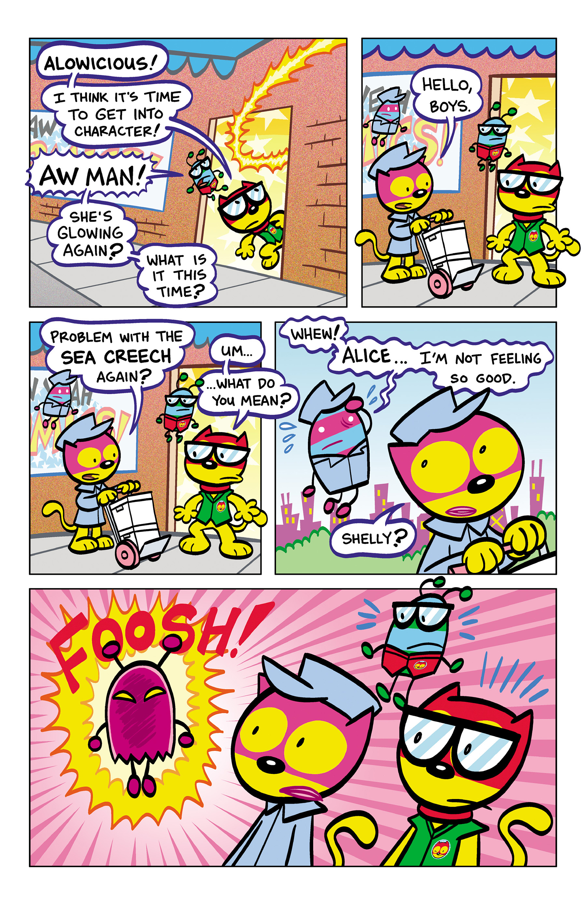 Read online Aw Yeah Comics: Action Cat & Adventure Bug comic -  Issue #4 - 6