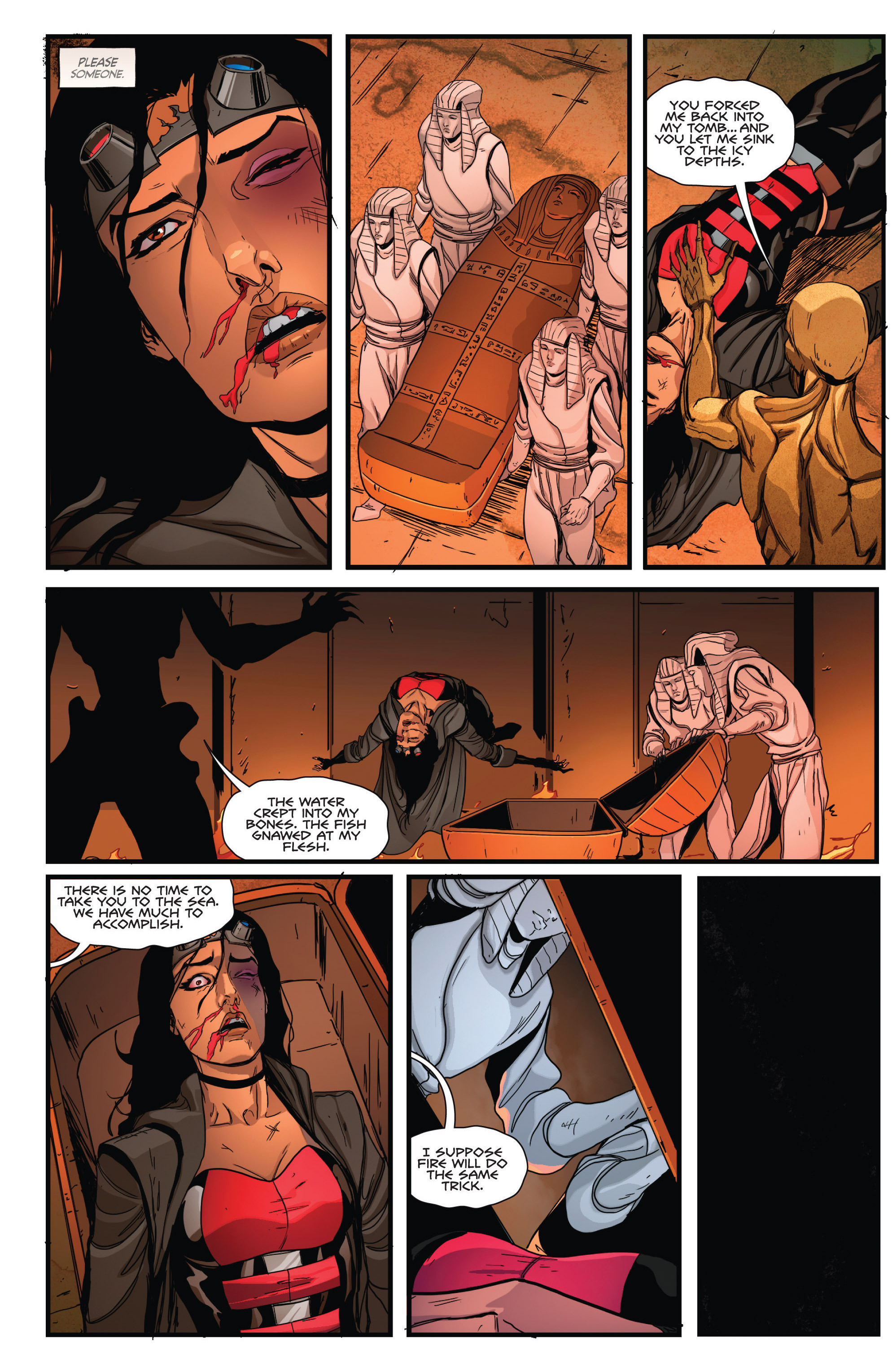 Read online Van Helsing vs The Mummy of Amun-Ra comic -  Issue #5 - 23