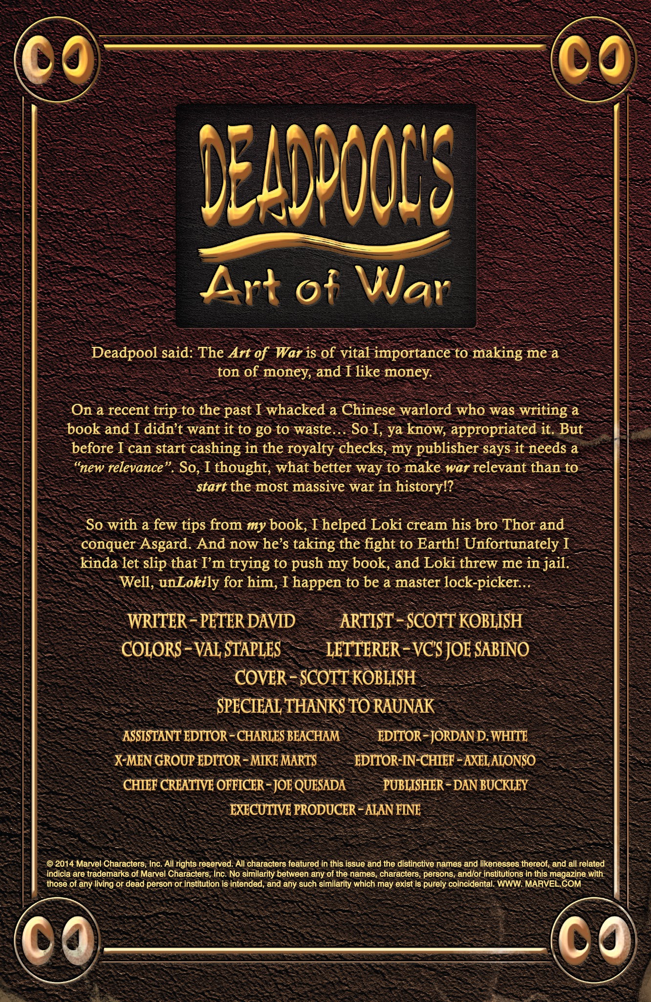 Read online Deadpool's Art of War comic -  Issue #3 - 2
