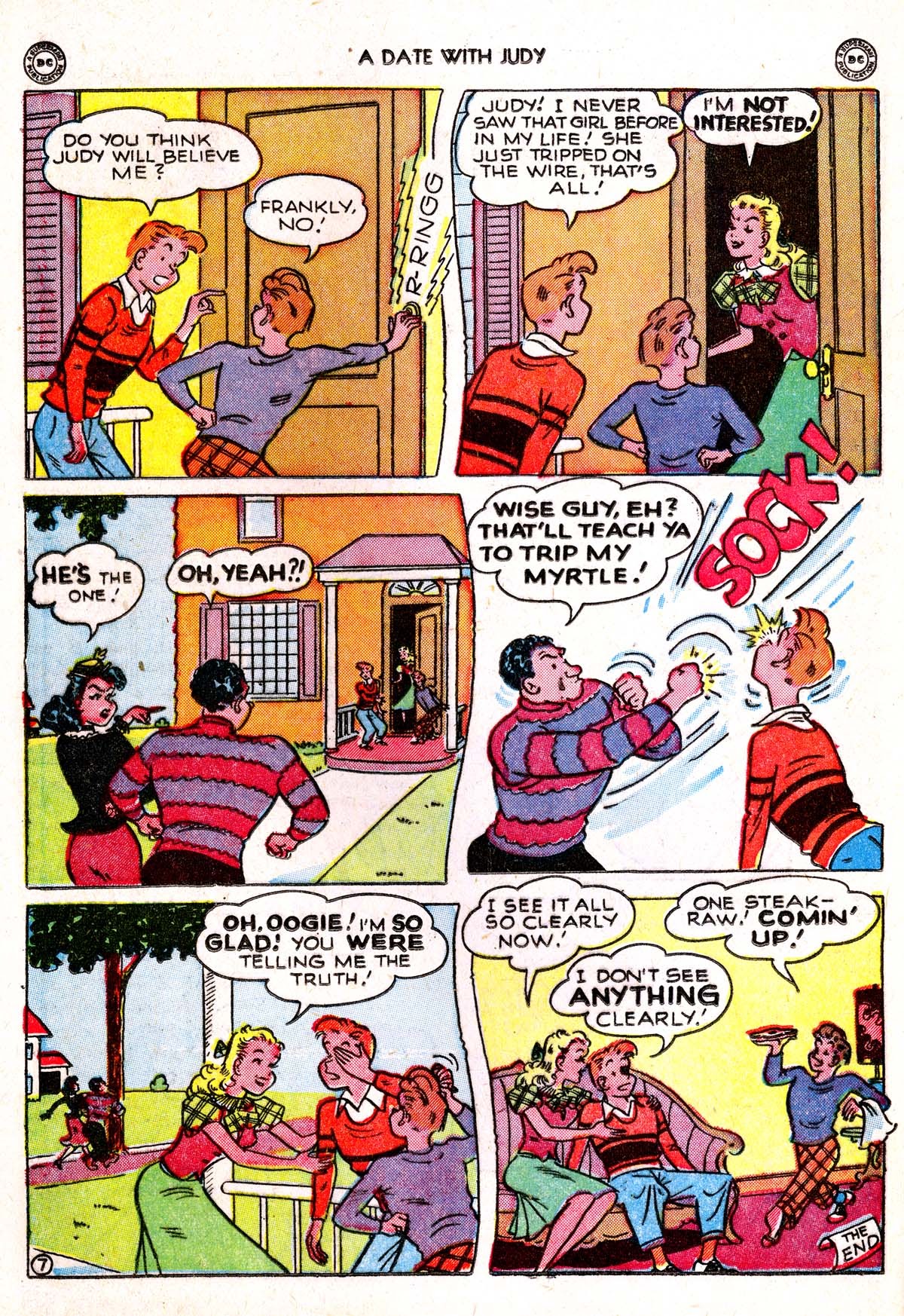 Read online A Date with Judy comic -  Issue #9 - 36