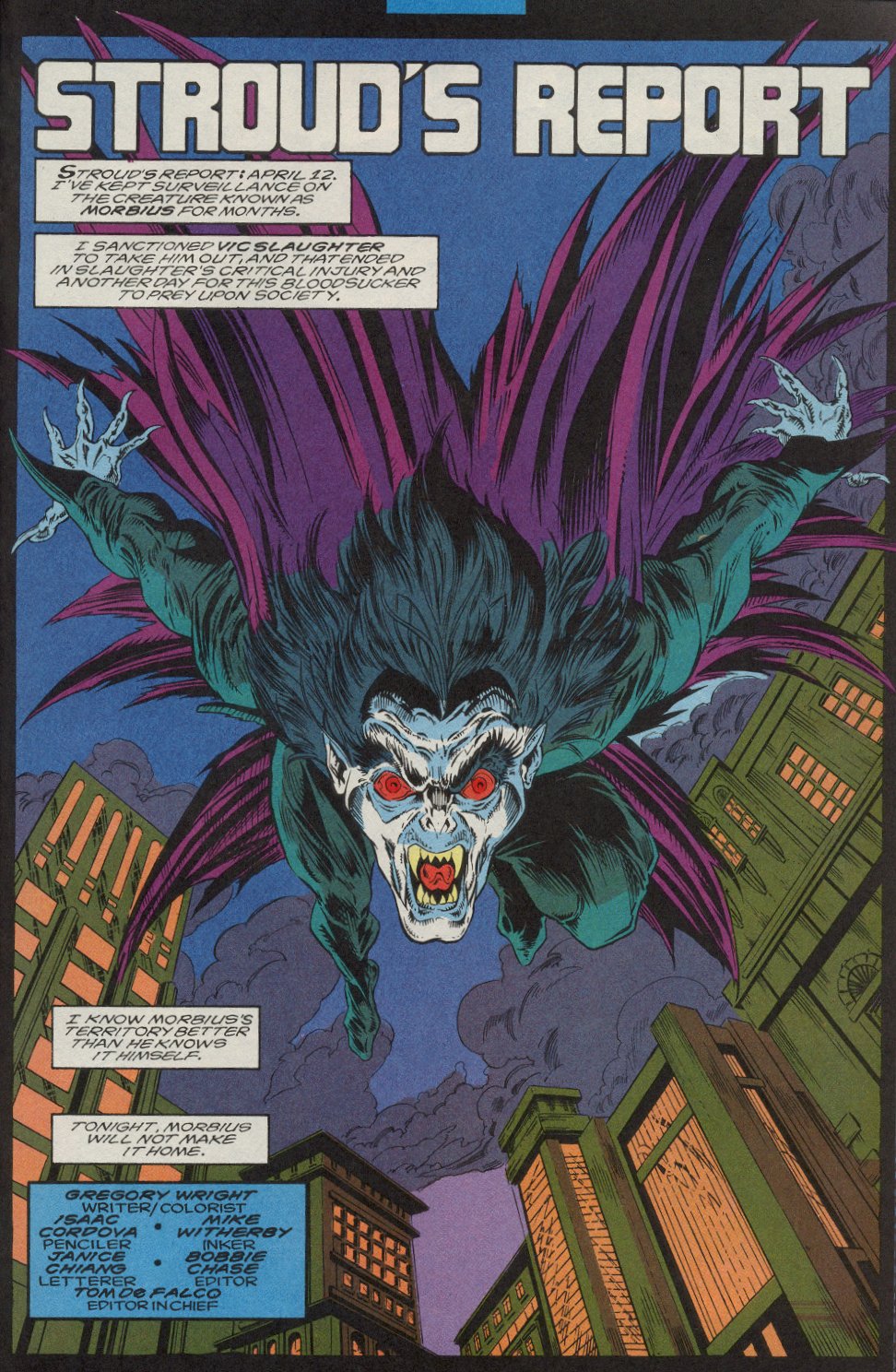 Read online Morbius: The Living Vampire (1992) comic -  Issue #10 - 16