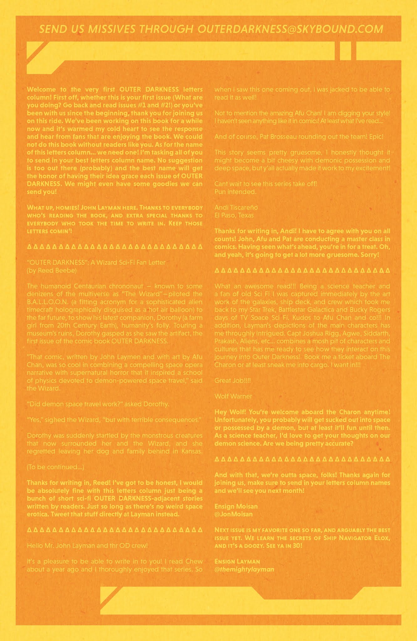 Read online Outer Darkness comic -  Issue #3 - 22