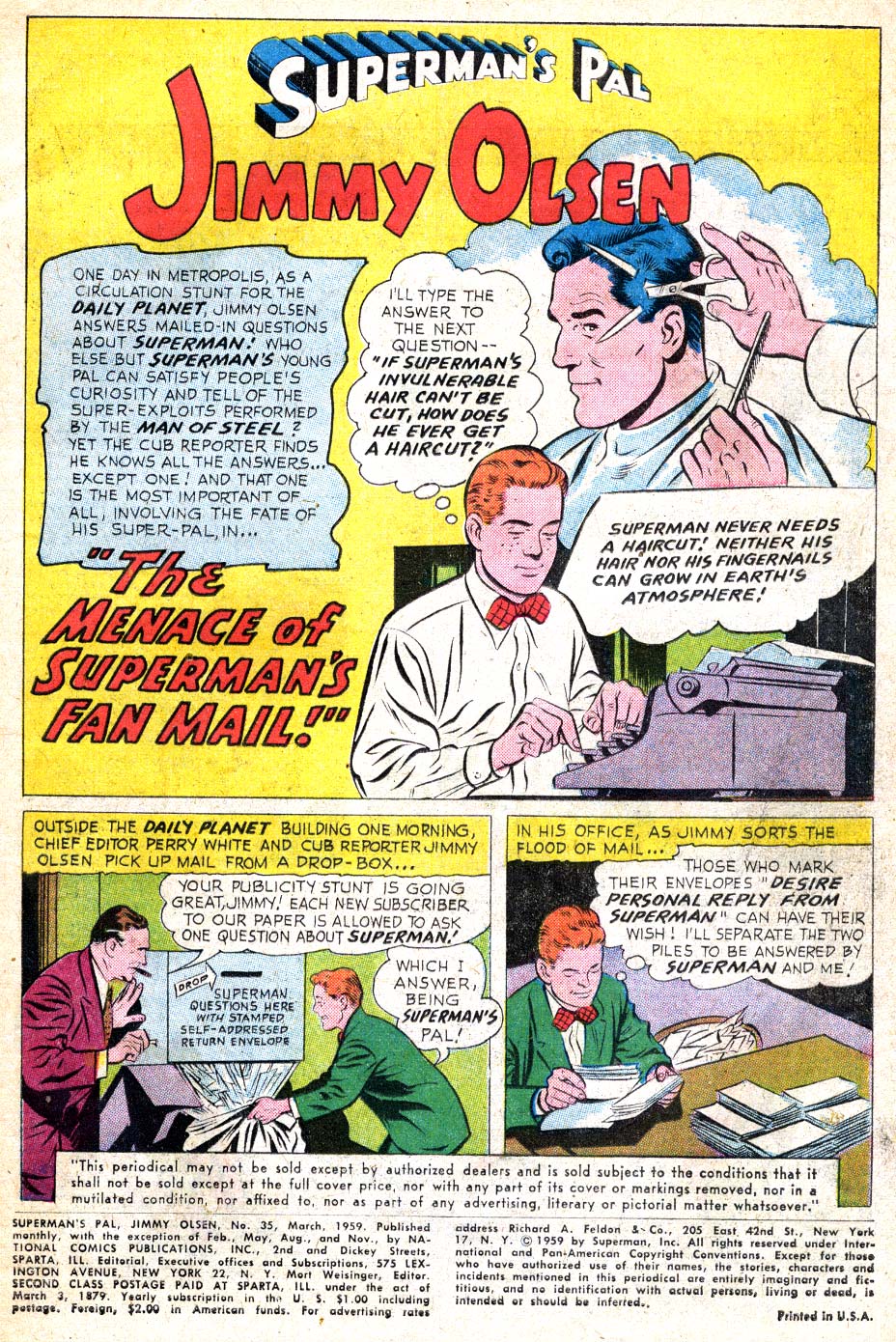 Read online Superman's Pal Jimmy Olsen comic -  Issue #35 - 3