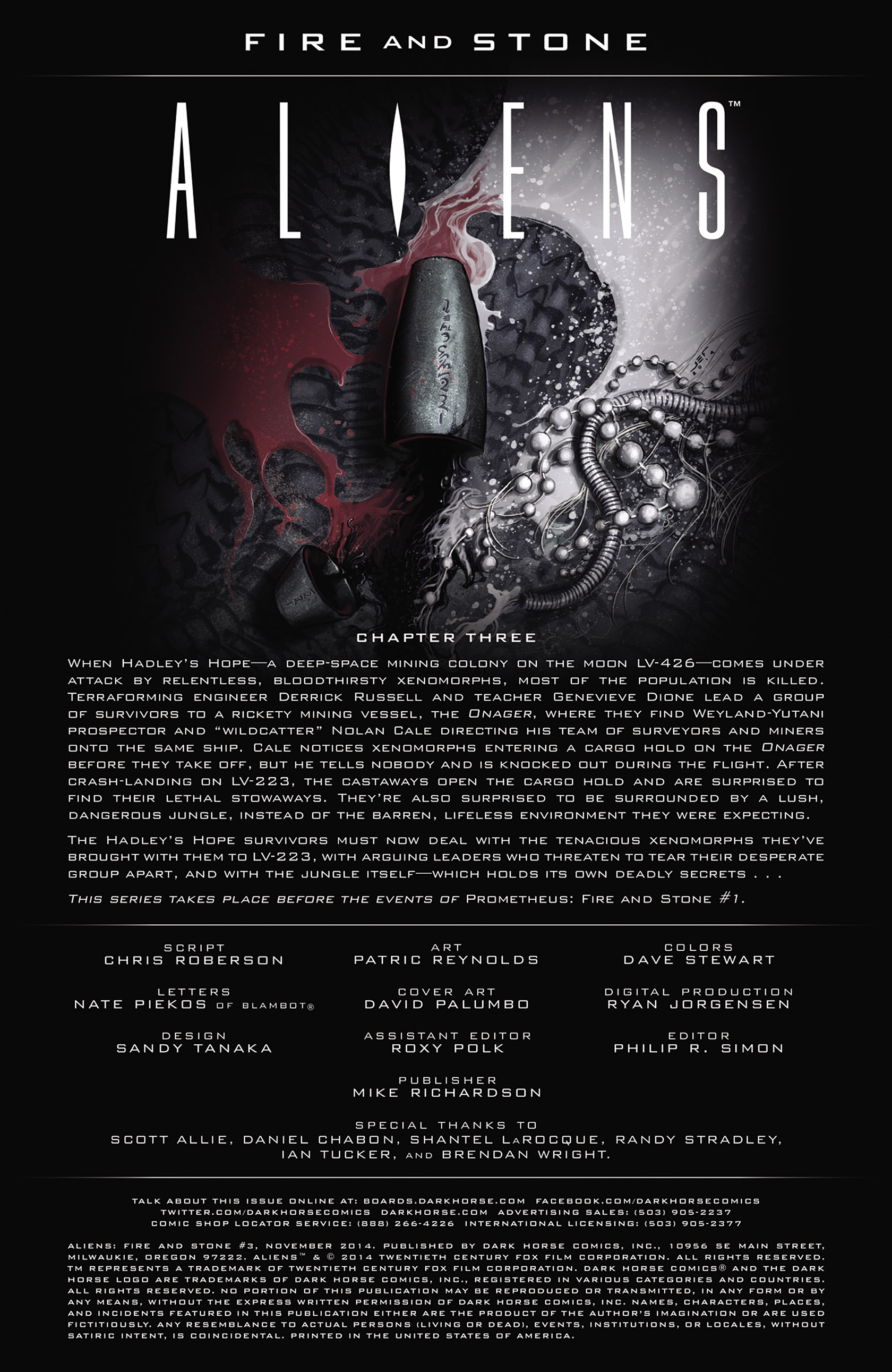 Read online Aliens: Fire and Stone comic -  Issue #3 - 2