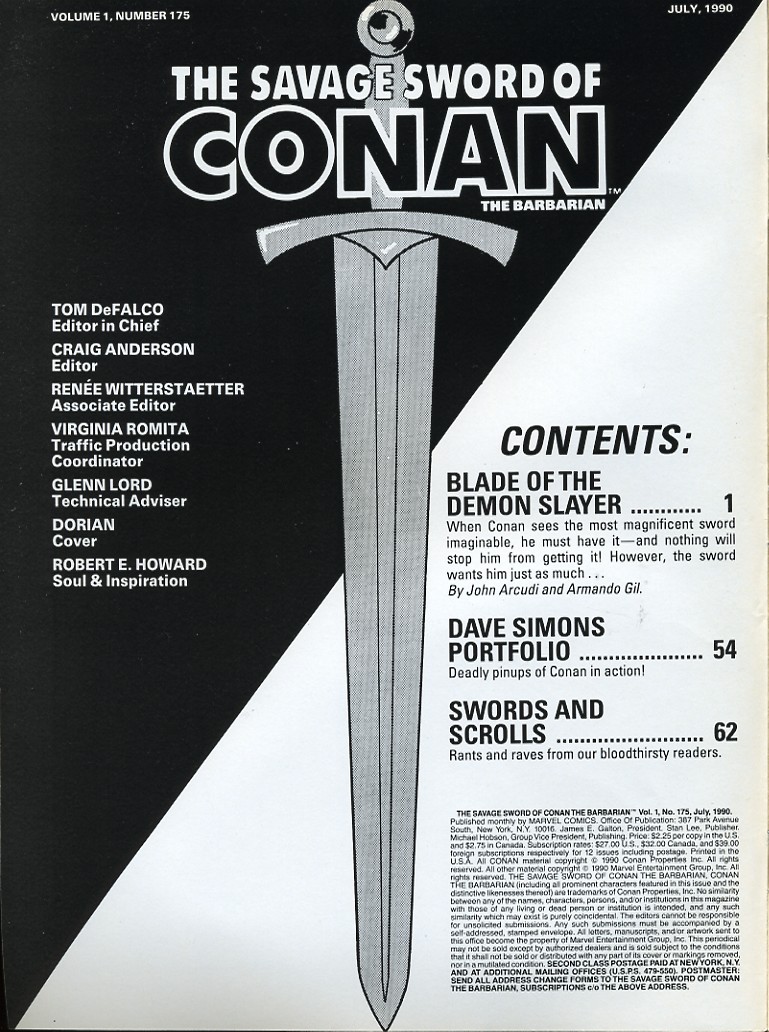 Read online The Savage Sword Of Conan comic -  Issue #175 - 2