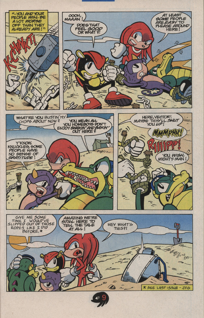 Read online Knuckles the Echidna comic -  Issue #9 - 17