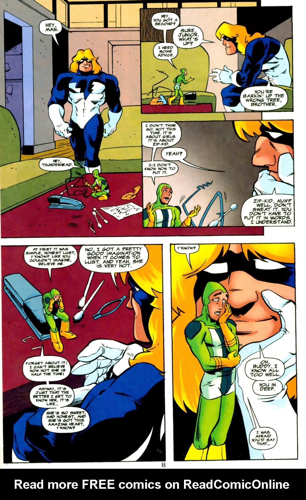 Read online Young Heroes in Love comic -  Issue #14 - 10