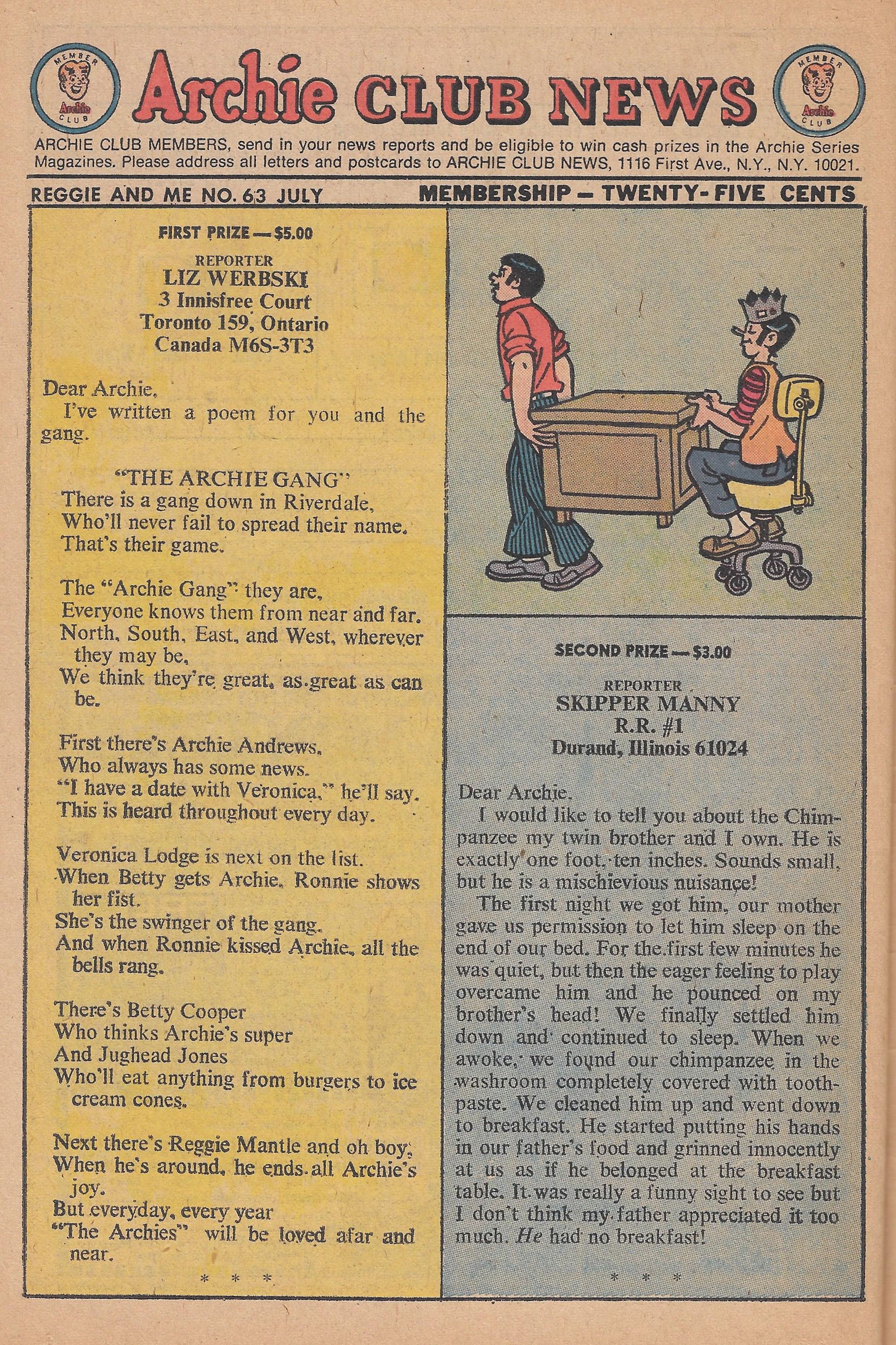Read online Reggie and Me (1966) comic -  Issue #63 - 42