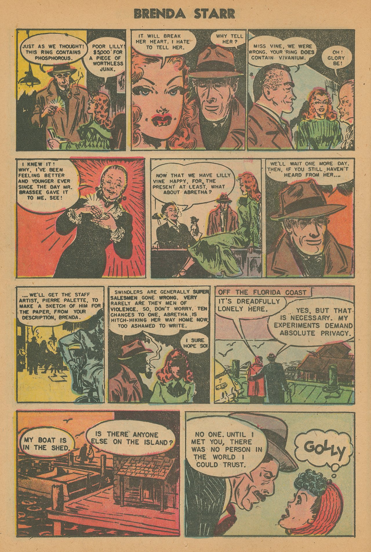Read online Brenda Starr (1948) comic -  Issue #15 - 12