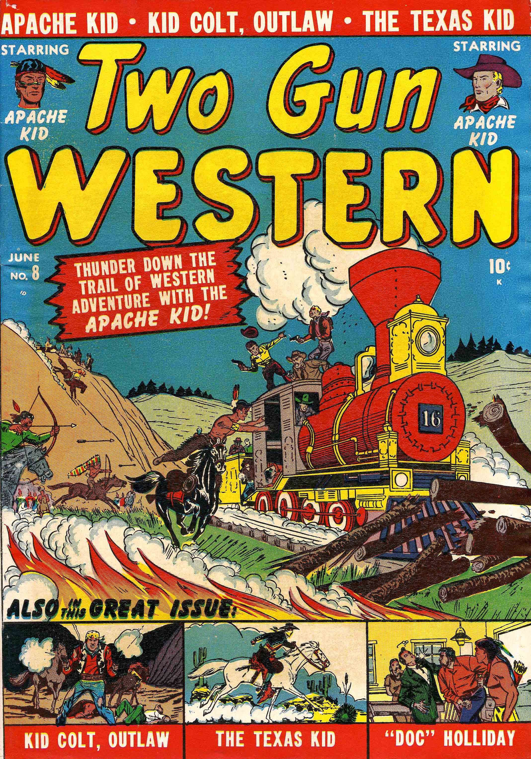 Read online Two Gun Western (1950) comic -  Issue #8 - 1